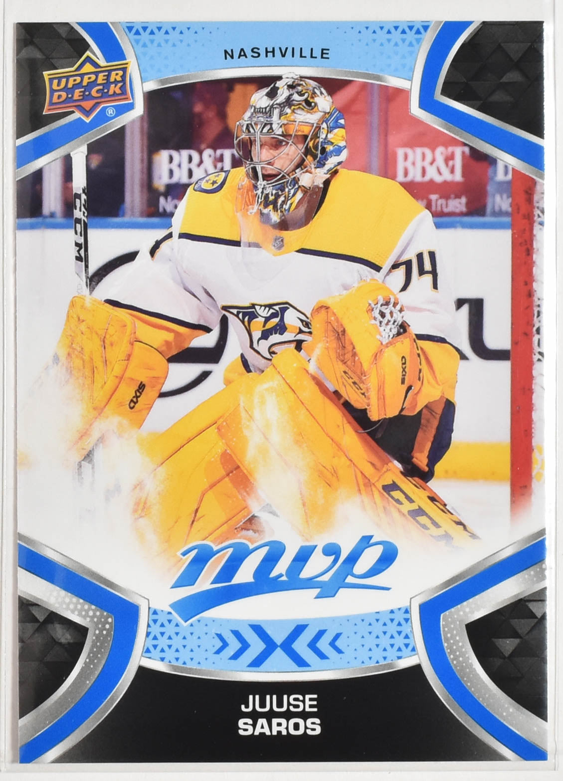 Juuse Saros 95 Nashville MVP Upper Deck 2021 Hockey