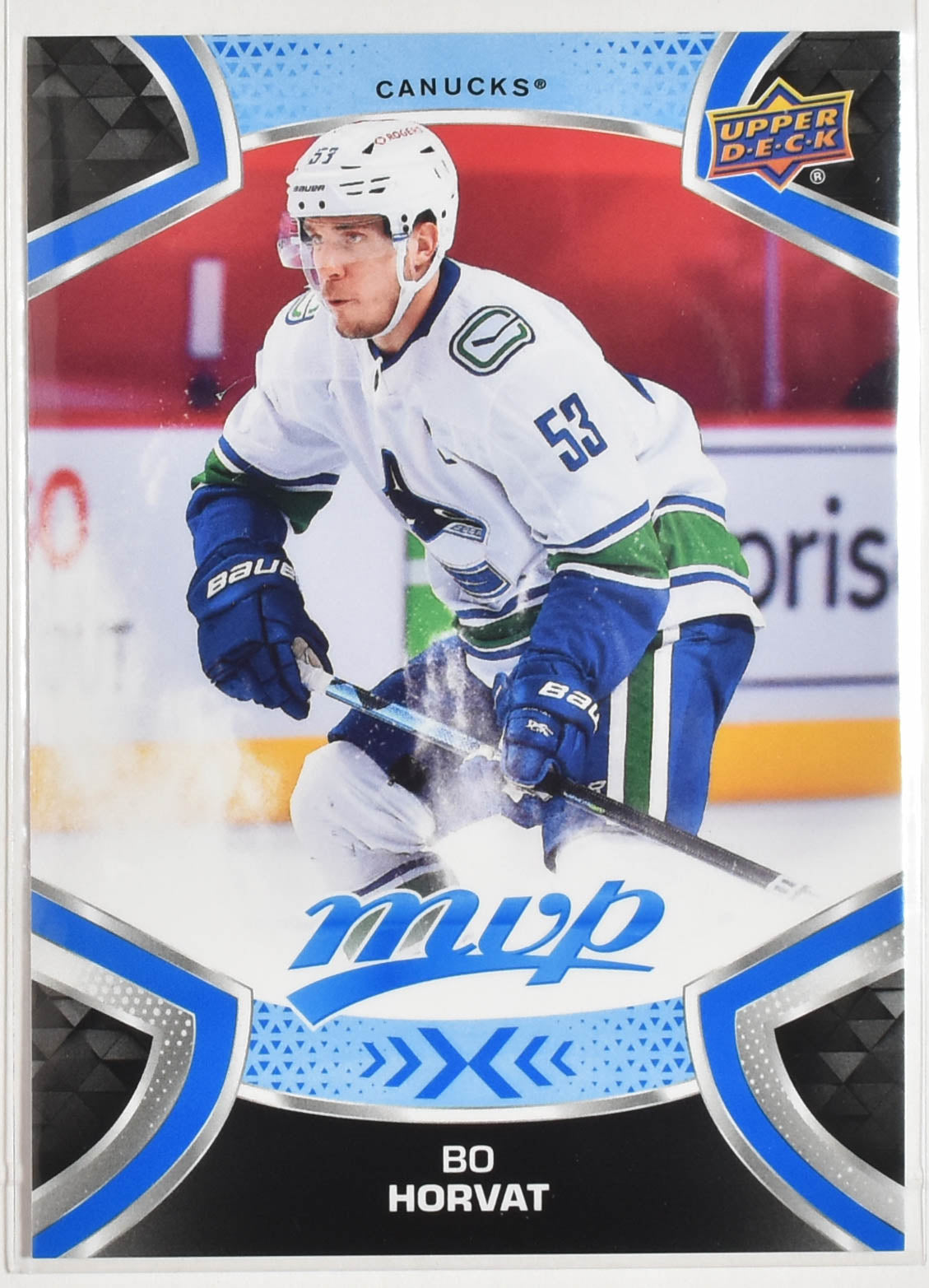 Bo Horvat 53 Vancouver Canucks MVP Upper Deck 2021 Hockey