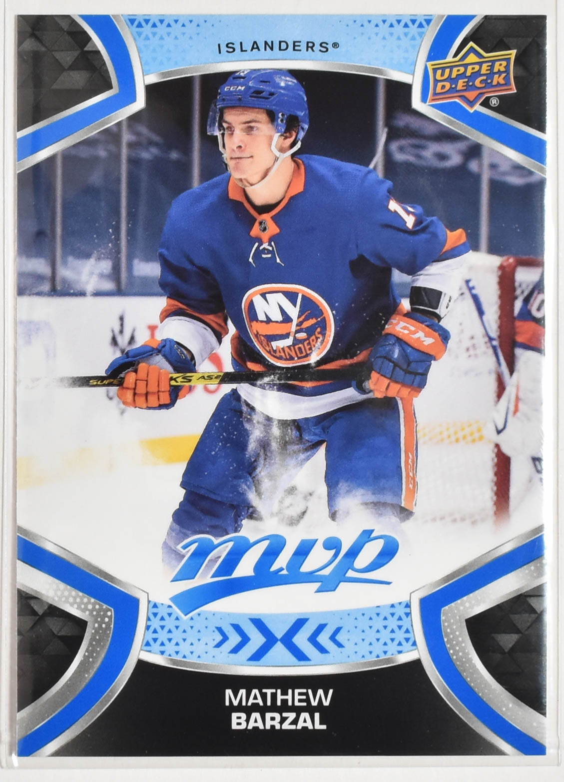 Mathew Barzal 13 New York Islanders MVP Upper Deck 2021 Hockey