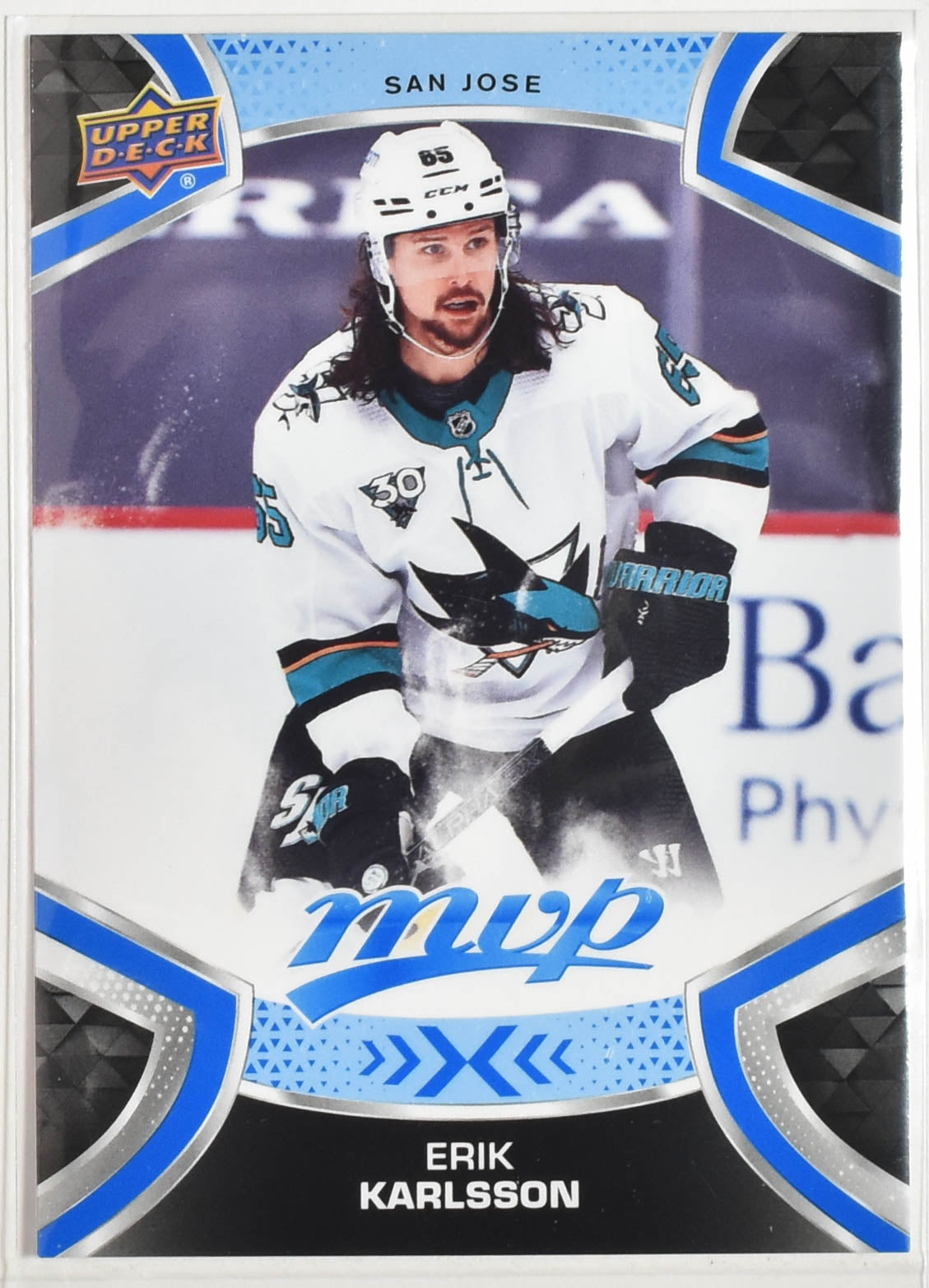 Erik Karlsson 65 Sharks MVP Upper Deck 2021 Hockey