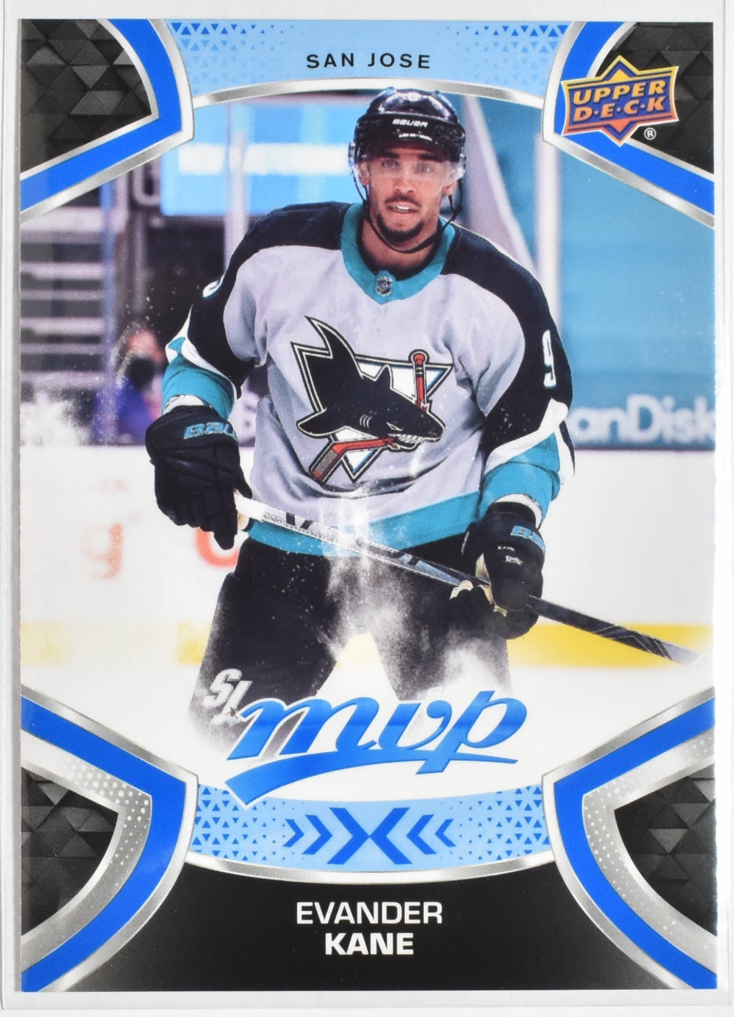 Evander Kane 78 Sharks MVP Upper Deck 2021 Hockey