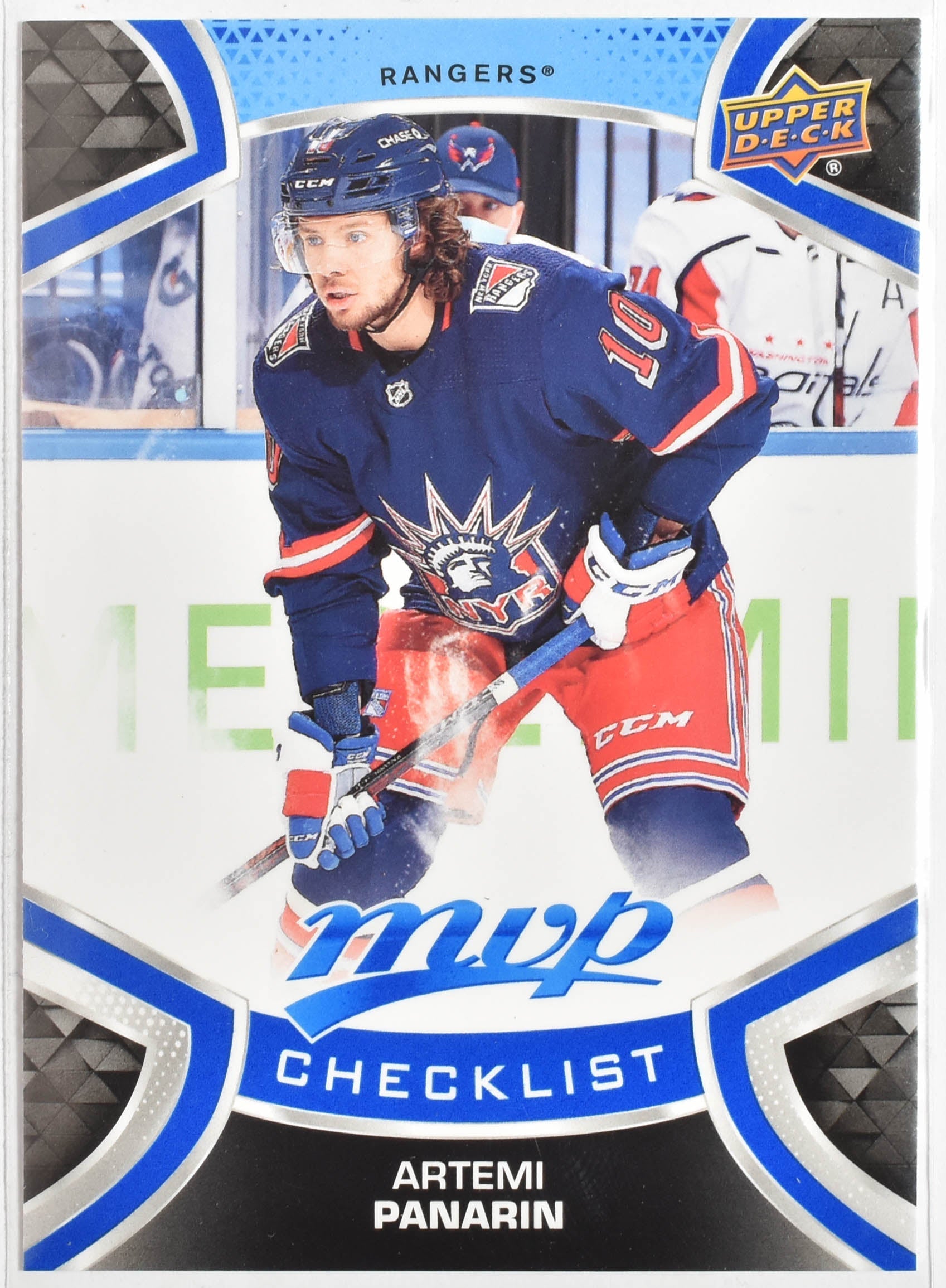 Artemi Panarin 200 New York Rangers Checklist MVP Upper Deck 2021 Hockey