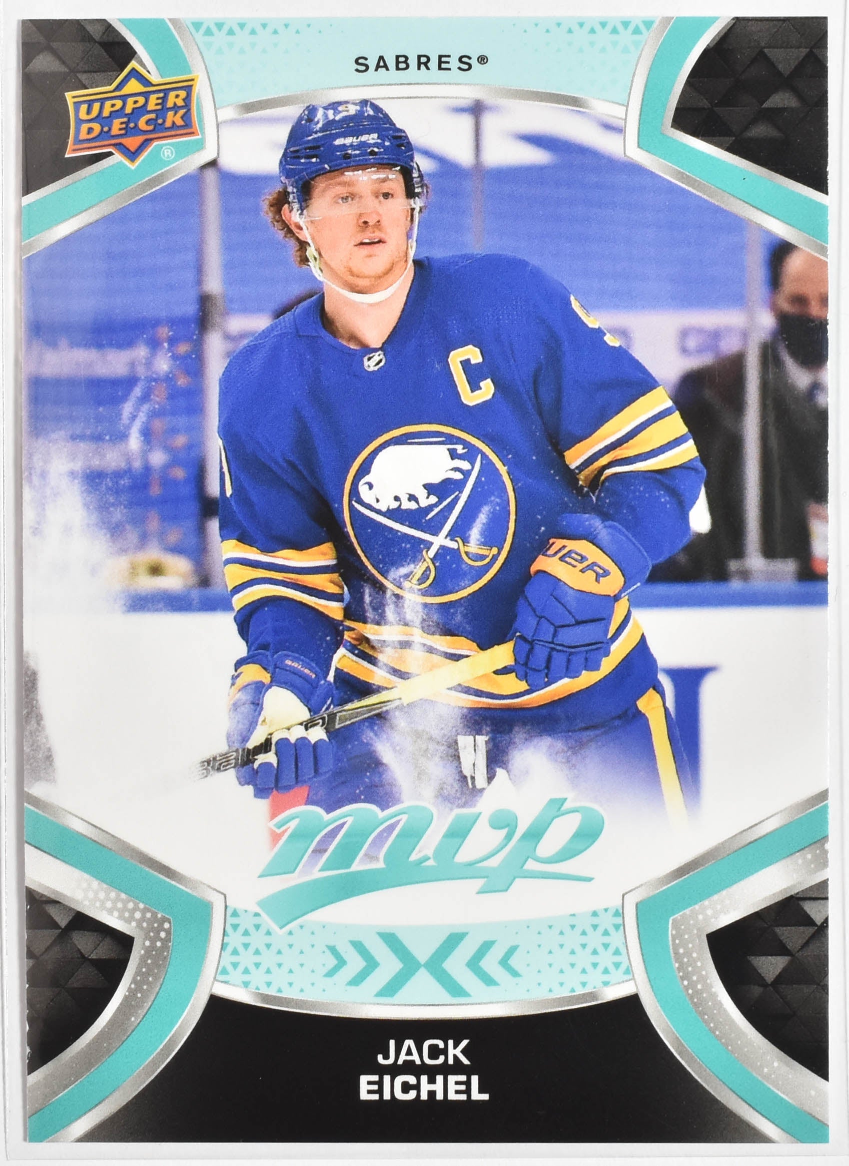 Jack Eichel 55 Buffalo MVP NHL Hockey Card Upper Deck 2021 Mint