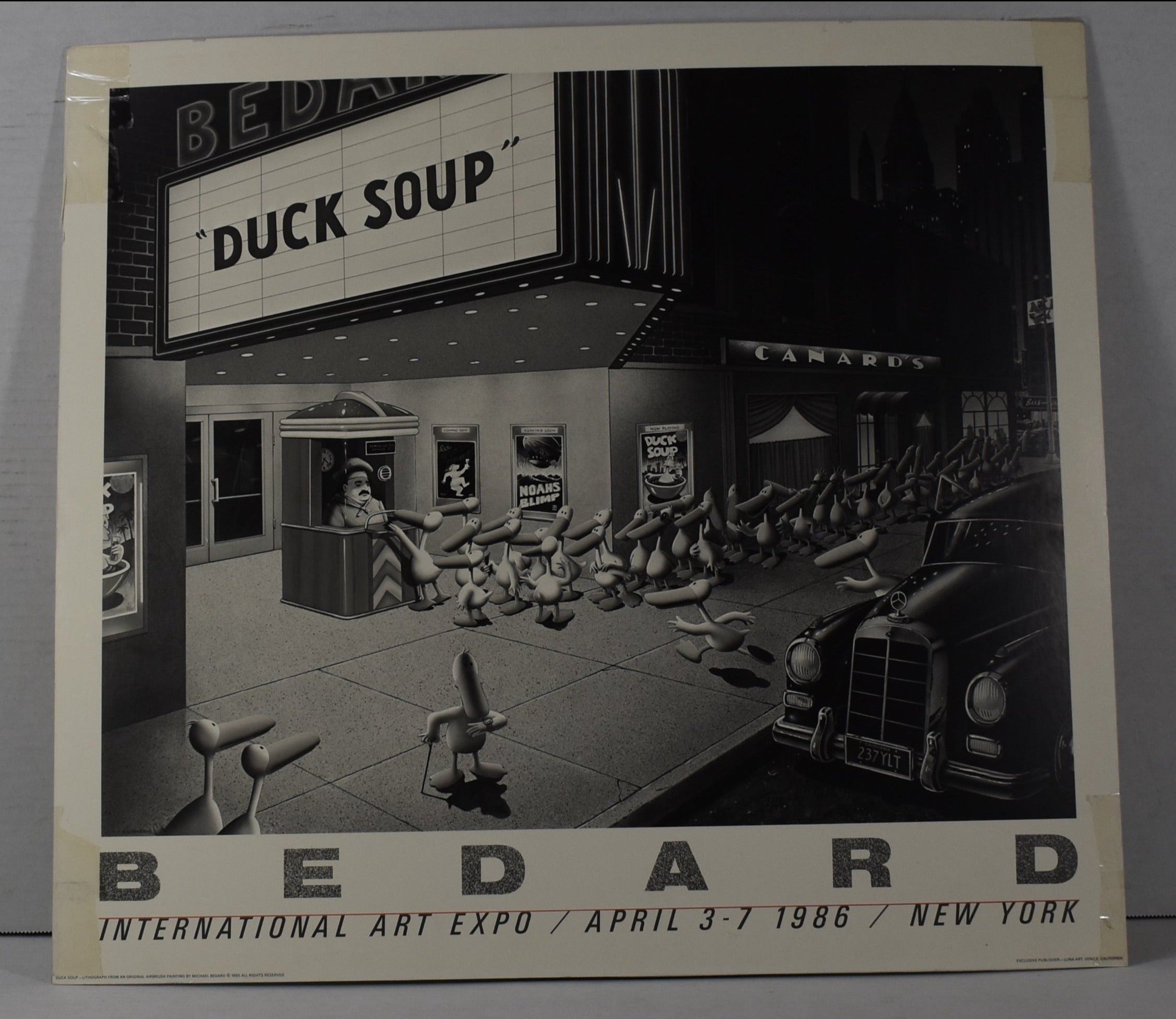 Ducks Soup Bedard International Art Expo April 3 - 7 1986 New York Print