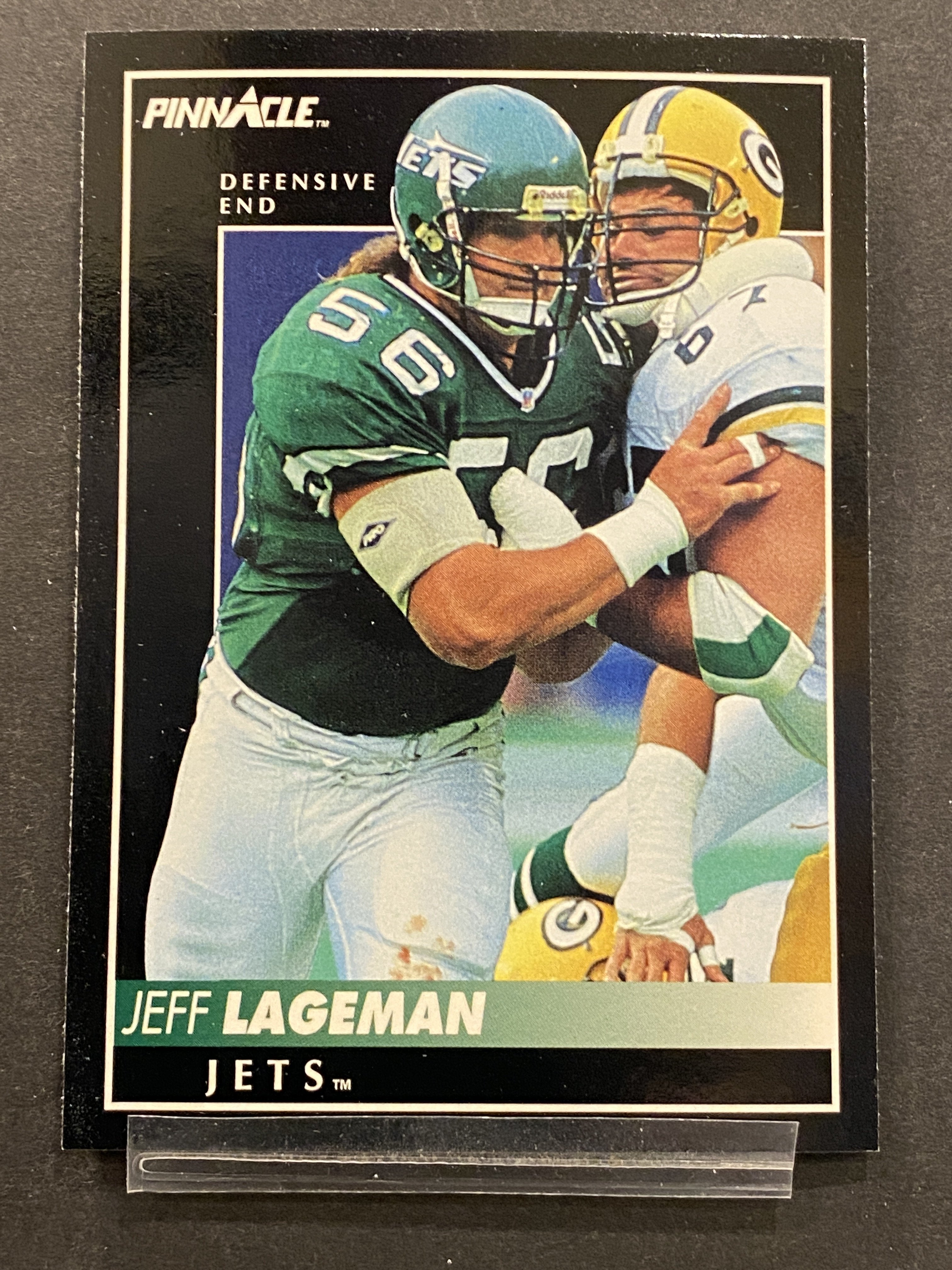 Jeff Lageman Pinnacle Football Card