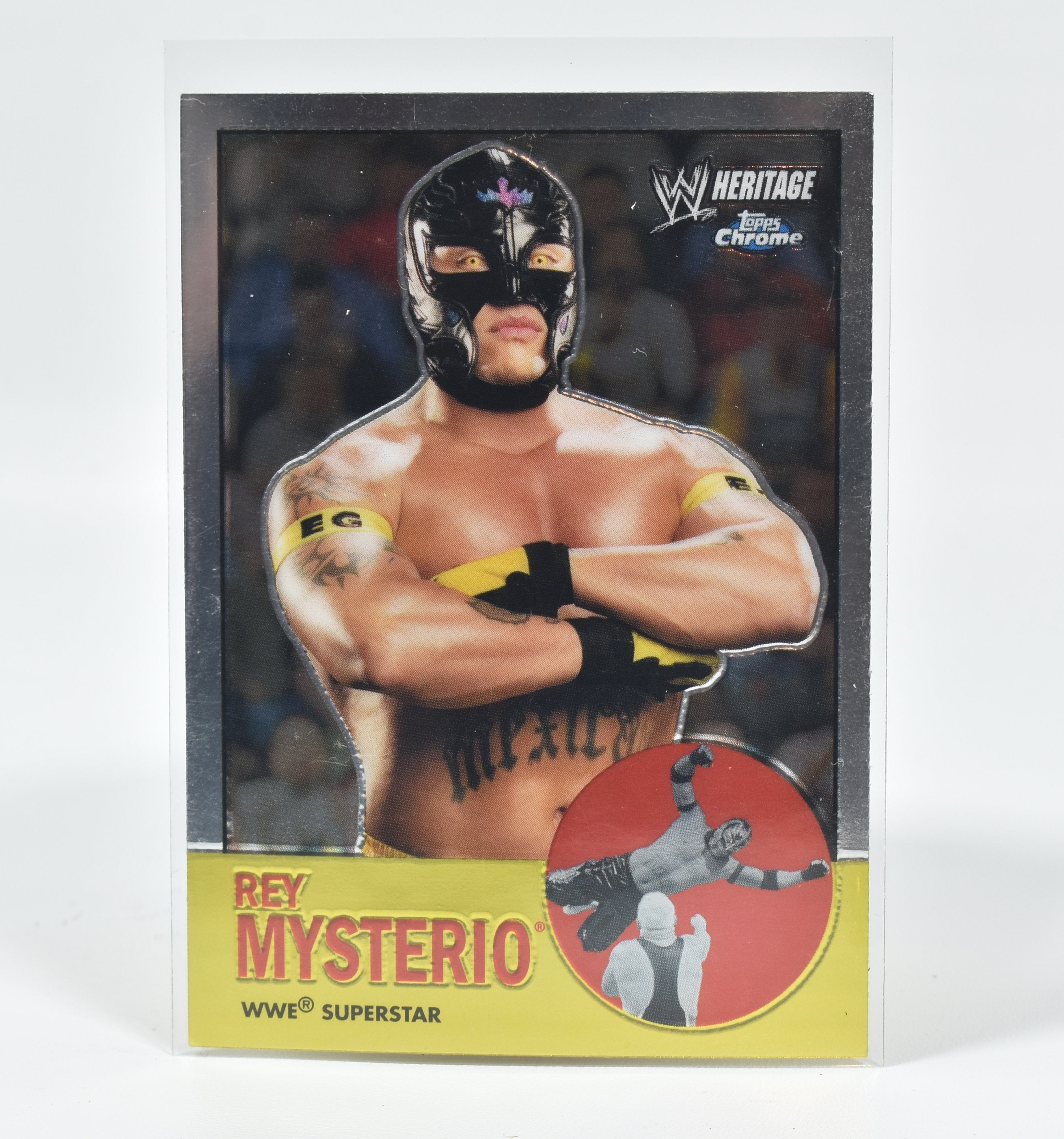 Rey Mysterio Topps Chrome Wrestling card 2007 Superstar Card Heritage 45