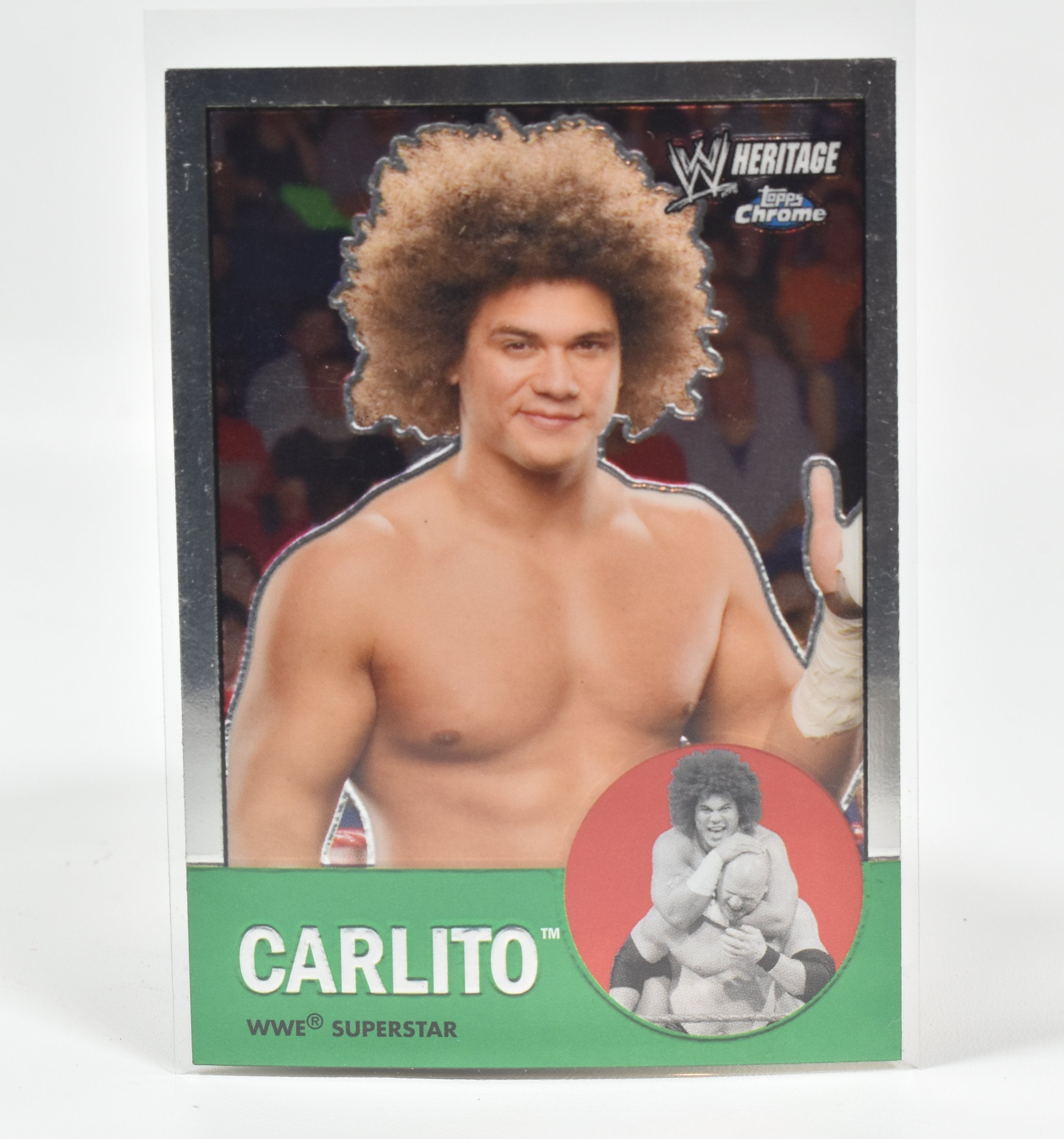 Carlito 3 Topps Chrome Wrestling card 2007 Superstar Card Heritage