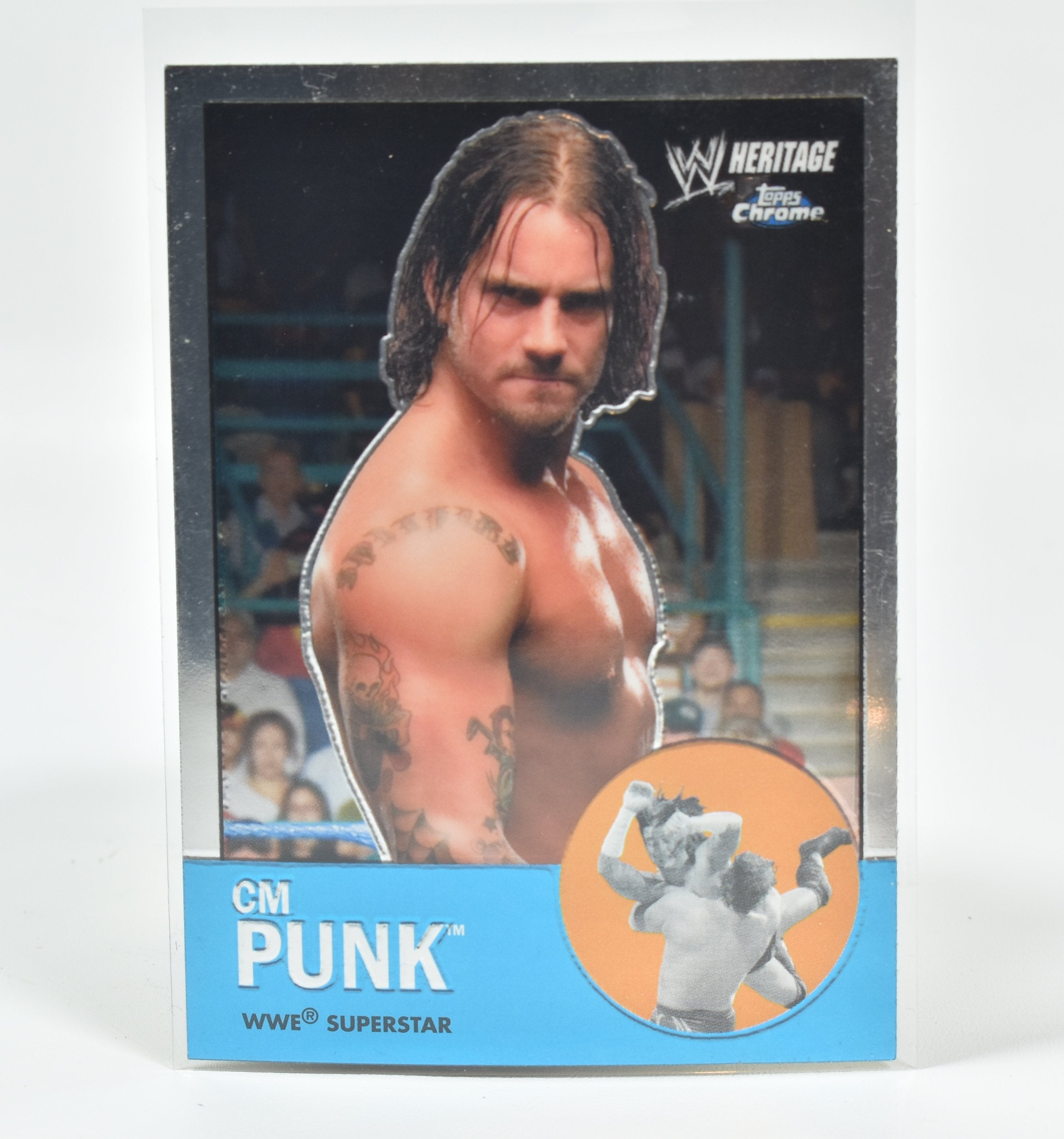 CM Punk 39 Topps Chrome Wrestling card 2007 Superstar Card Heritage