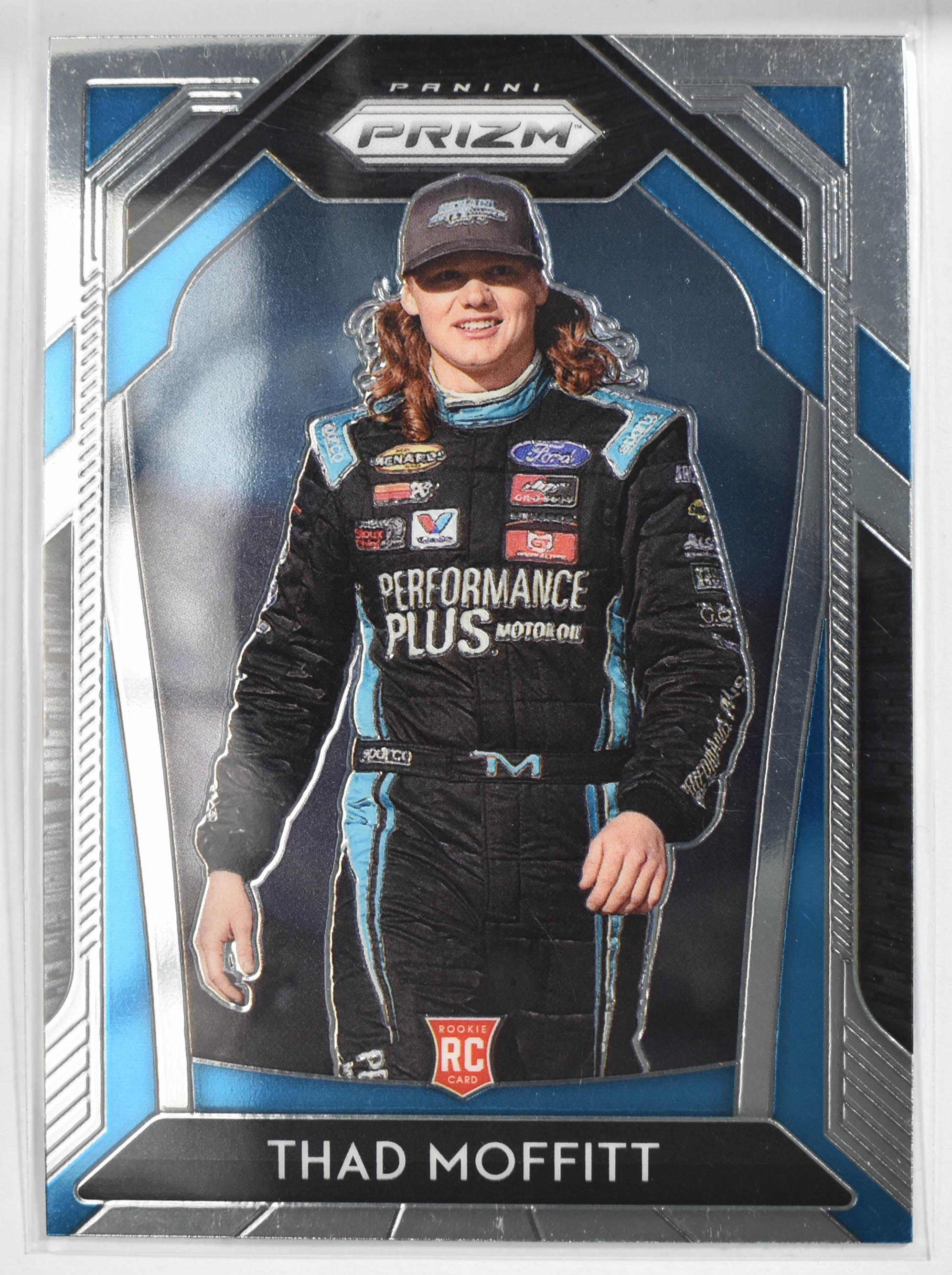 Thad Moffitt No. 57 Panini 2020 Prizm Racing Blue