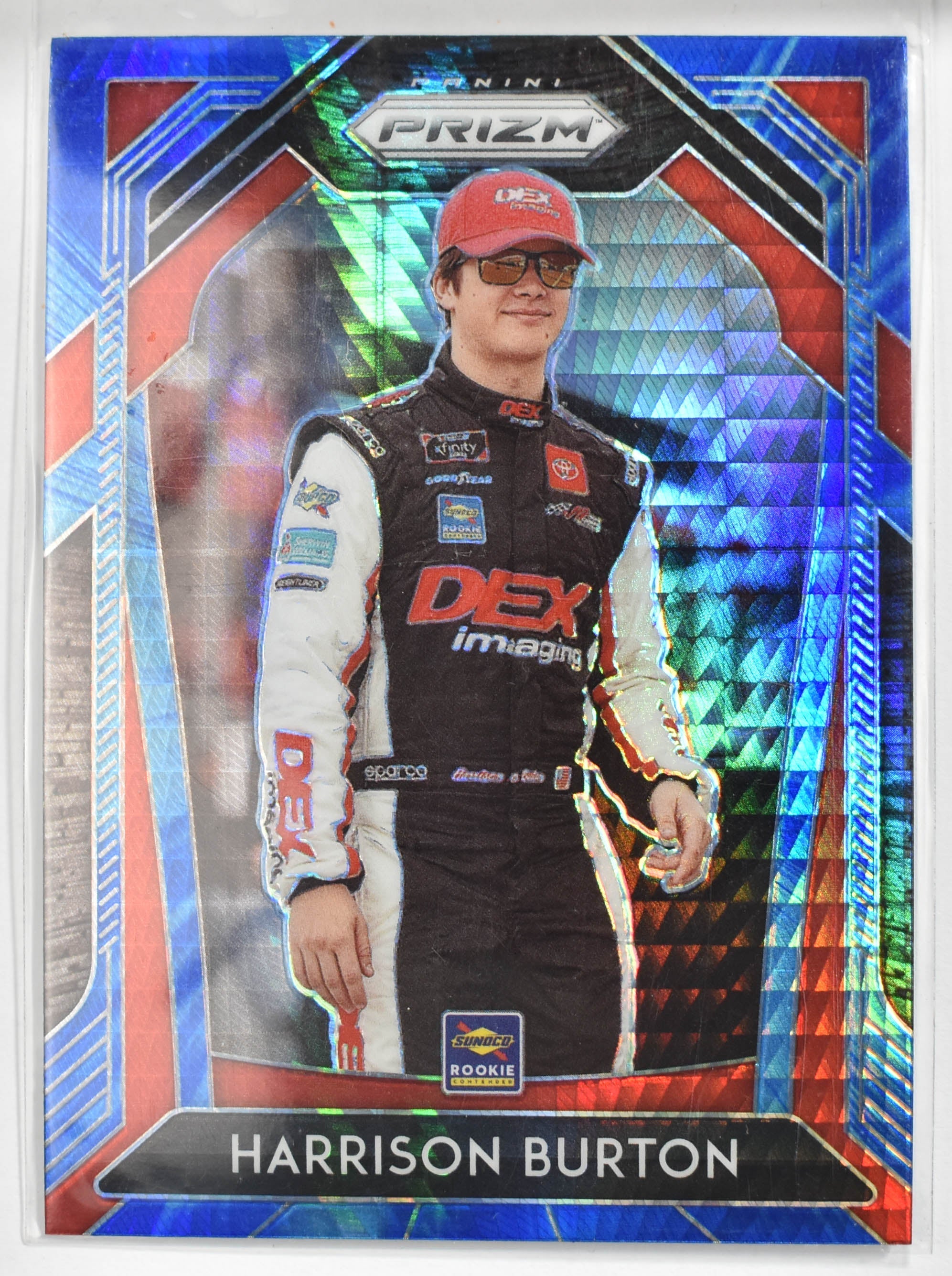 Harrison Burton Panini Prizm Racing 2020 No.36 Hyper Prizm Blue