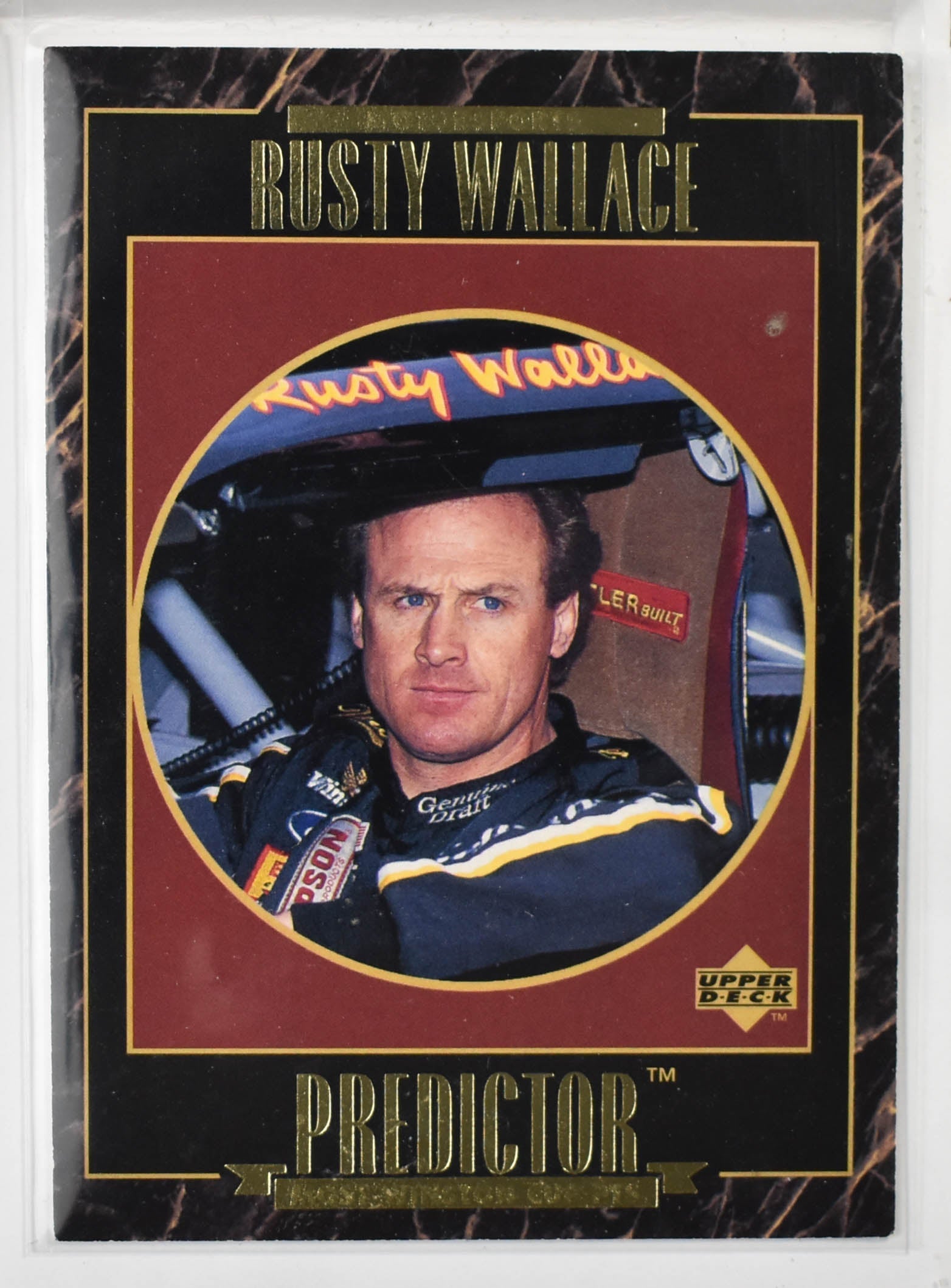 Rusty Wallace PP 1 Predictor Upper Deck 1995 Nascar Card