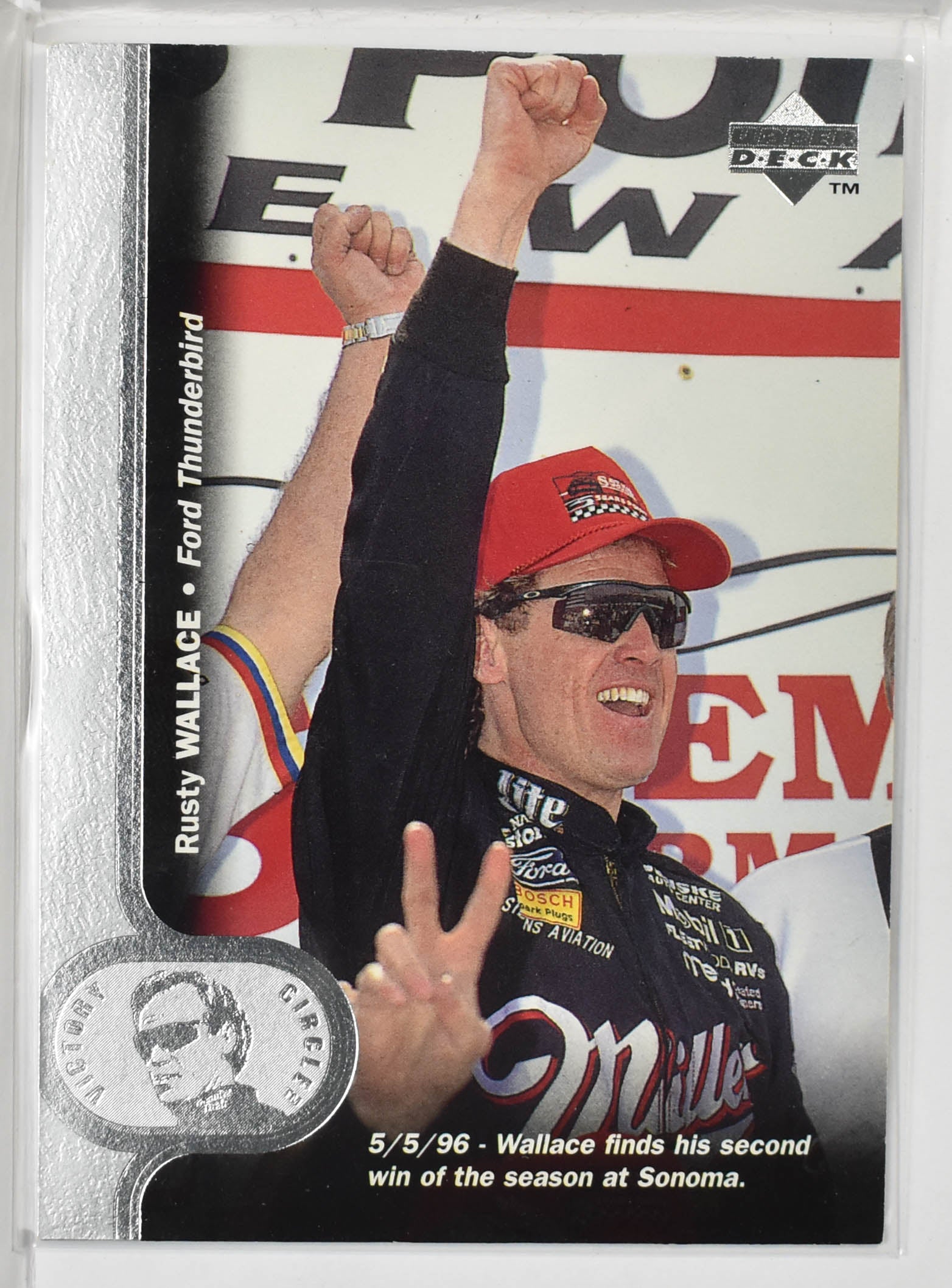 Rusty Wallace 2 Upper Deck 1996 Miller Genuine Draft