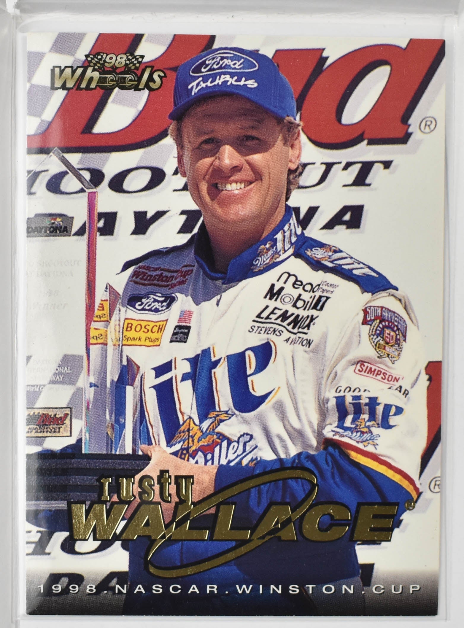 Rusty Wallace Wheels Sports Cards 29 Nascar Card 1998