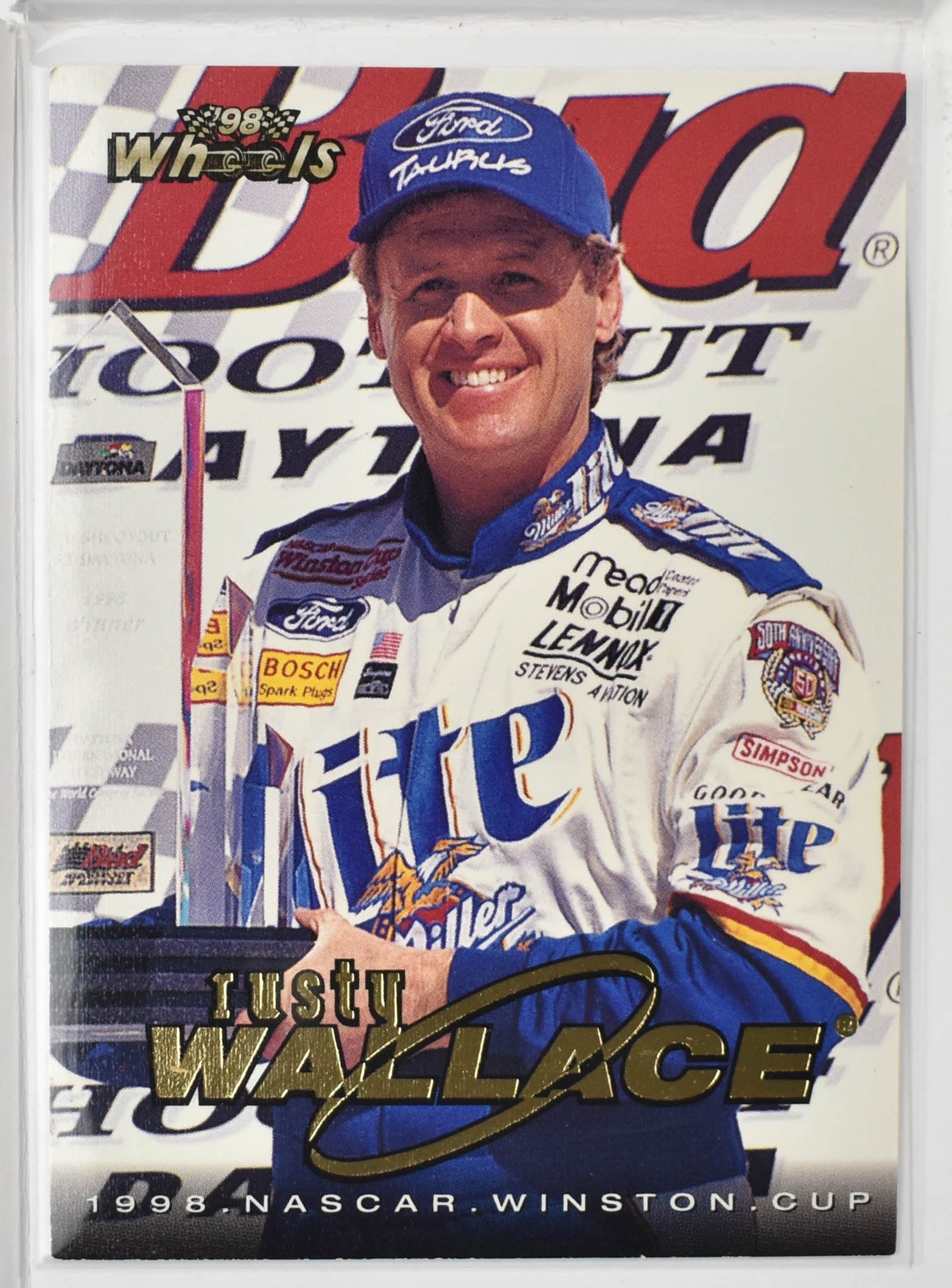 Rusty Wallace Wheels Sports Cards 29 1998 Nascar Card