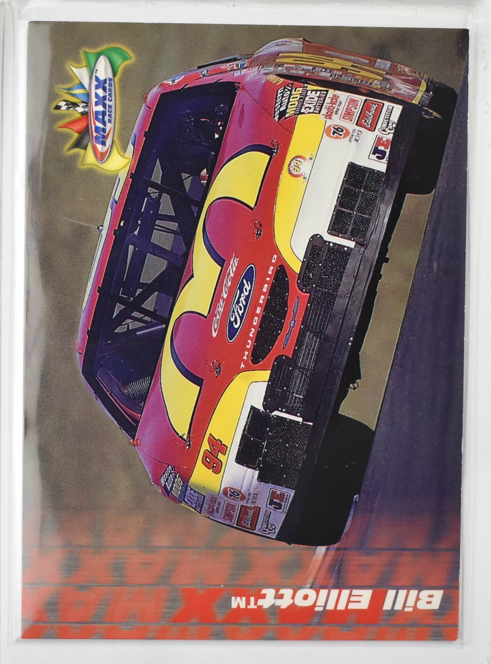 Bill Elliott 58 Maxx Race Cards 1997 Nascar Card