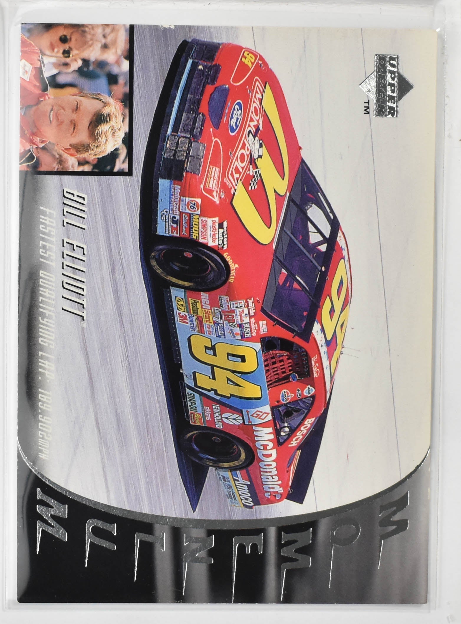 Bill Elliott 94 Upper Deck 1996 Nascar Card