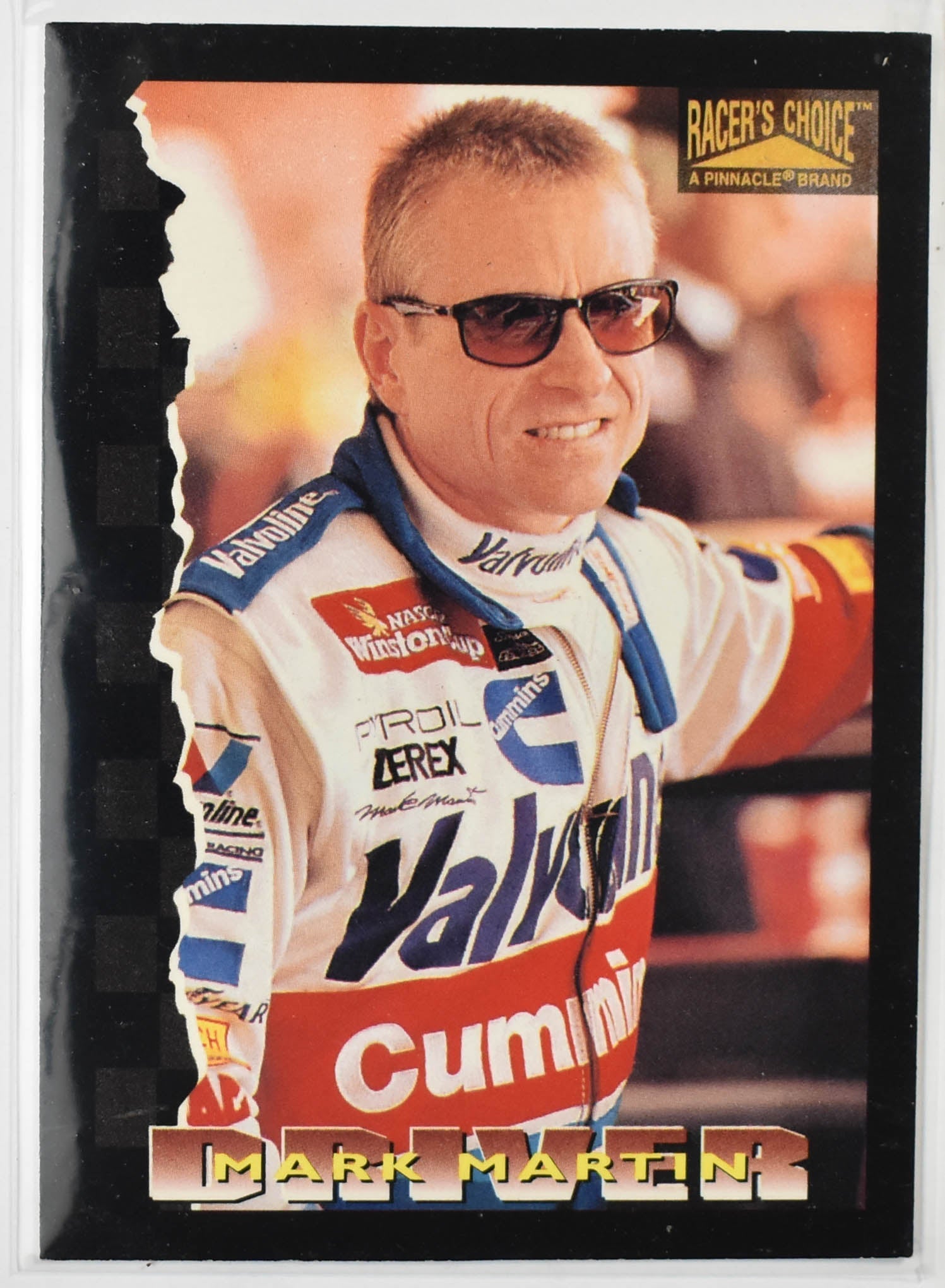 Mark Martin 6 Pinnacle 1996 Nascar Card