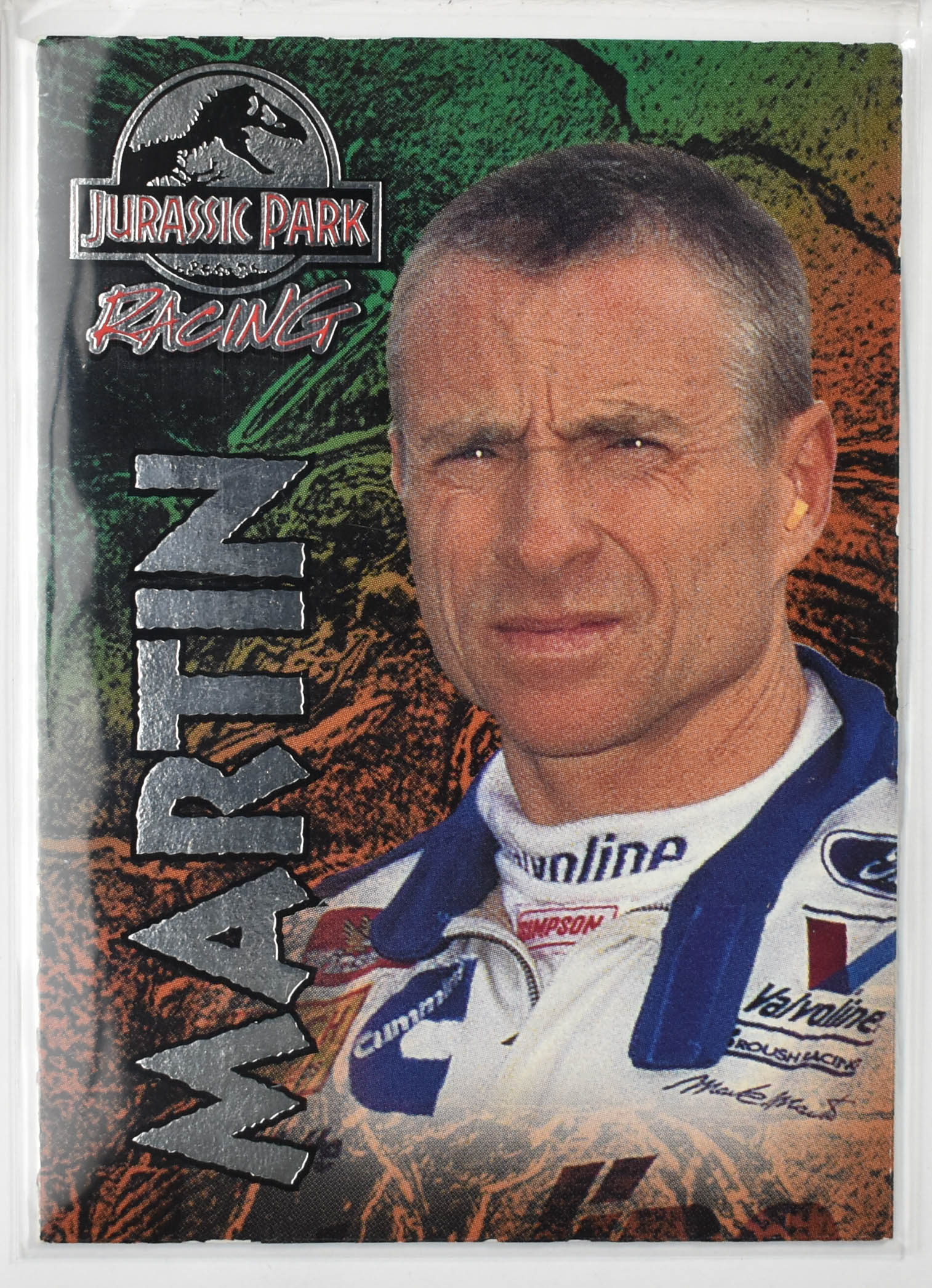 Mark Martin 4 Wheels Sports 1997 Jurassic Park Racing Nascar Card