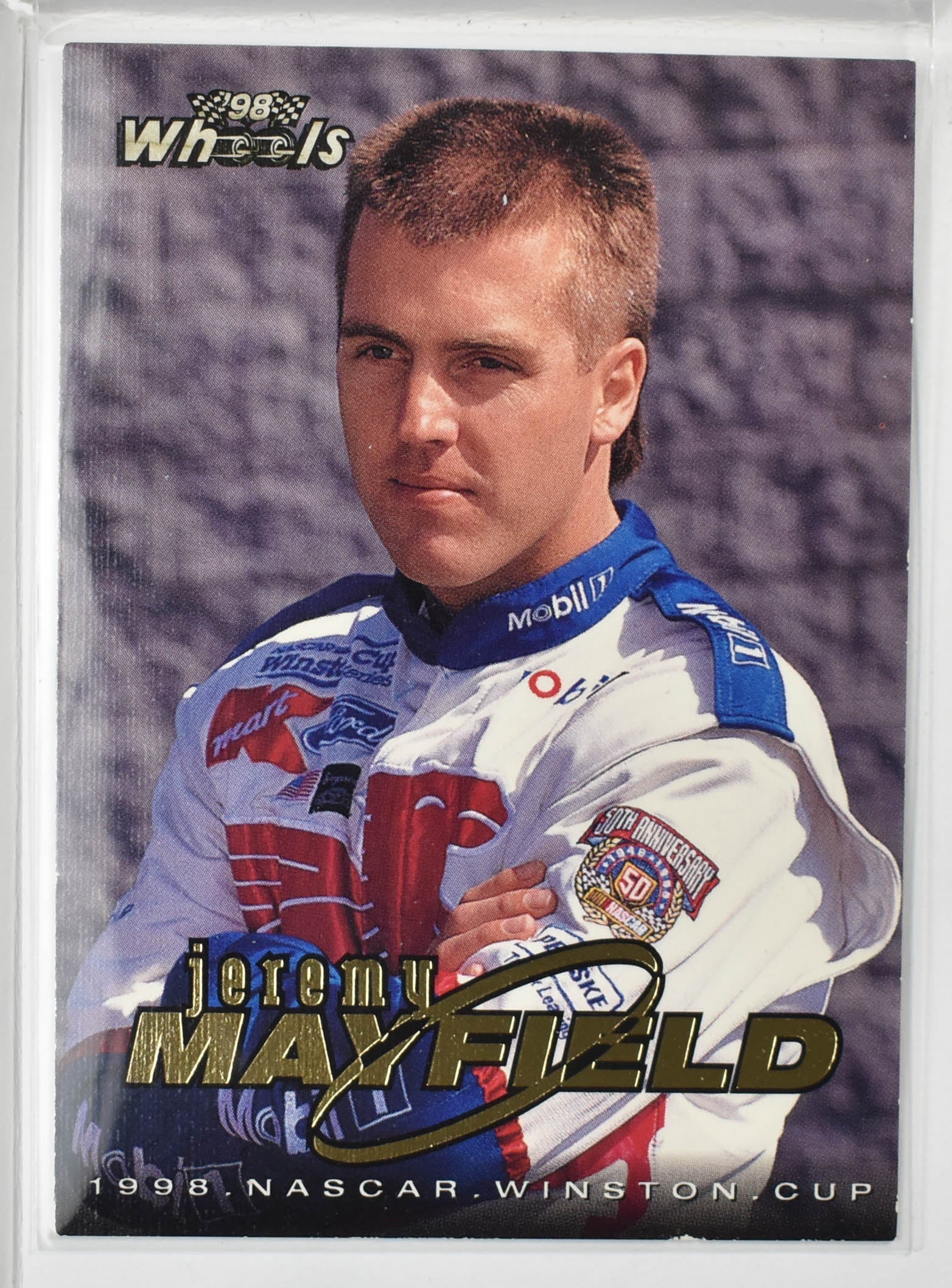 Jeremy Mayfield 21 Wheels 1998 Card