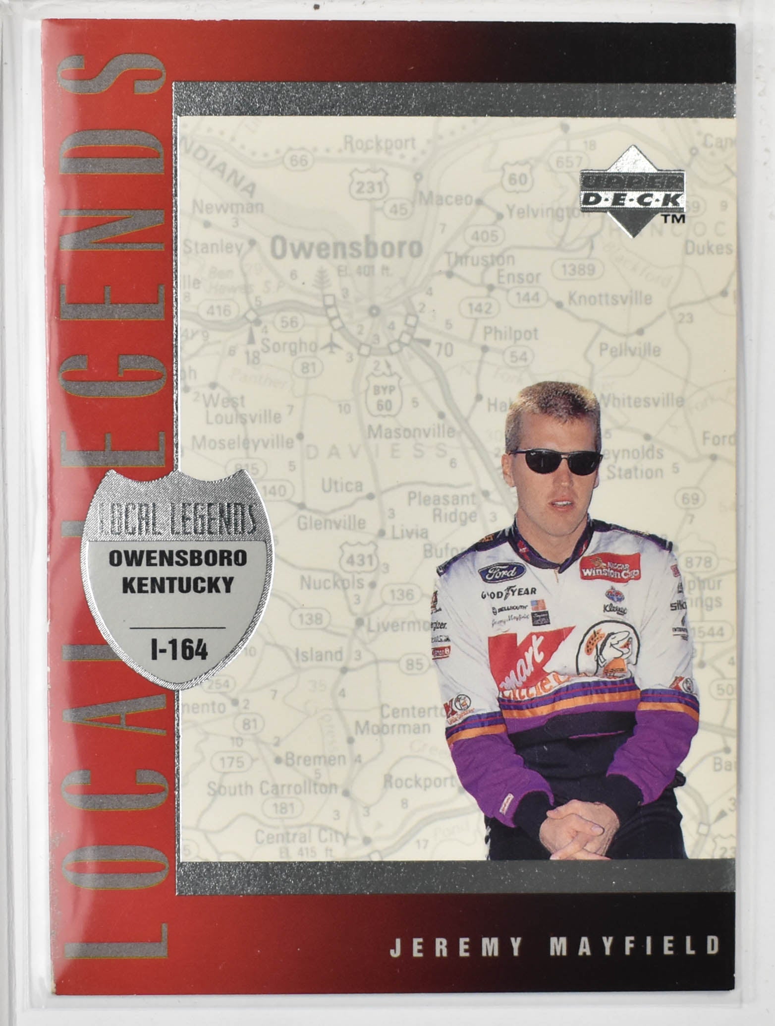 Jeremy Mayfield 107 Nascar Card