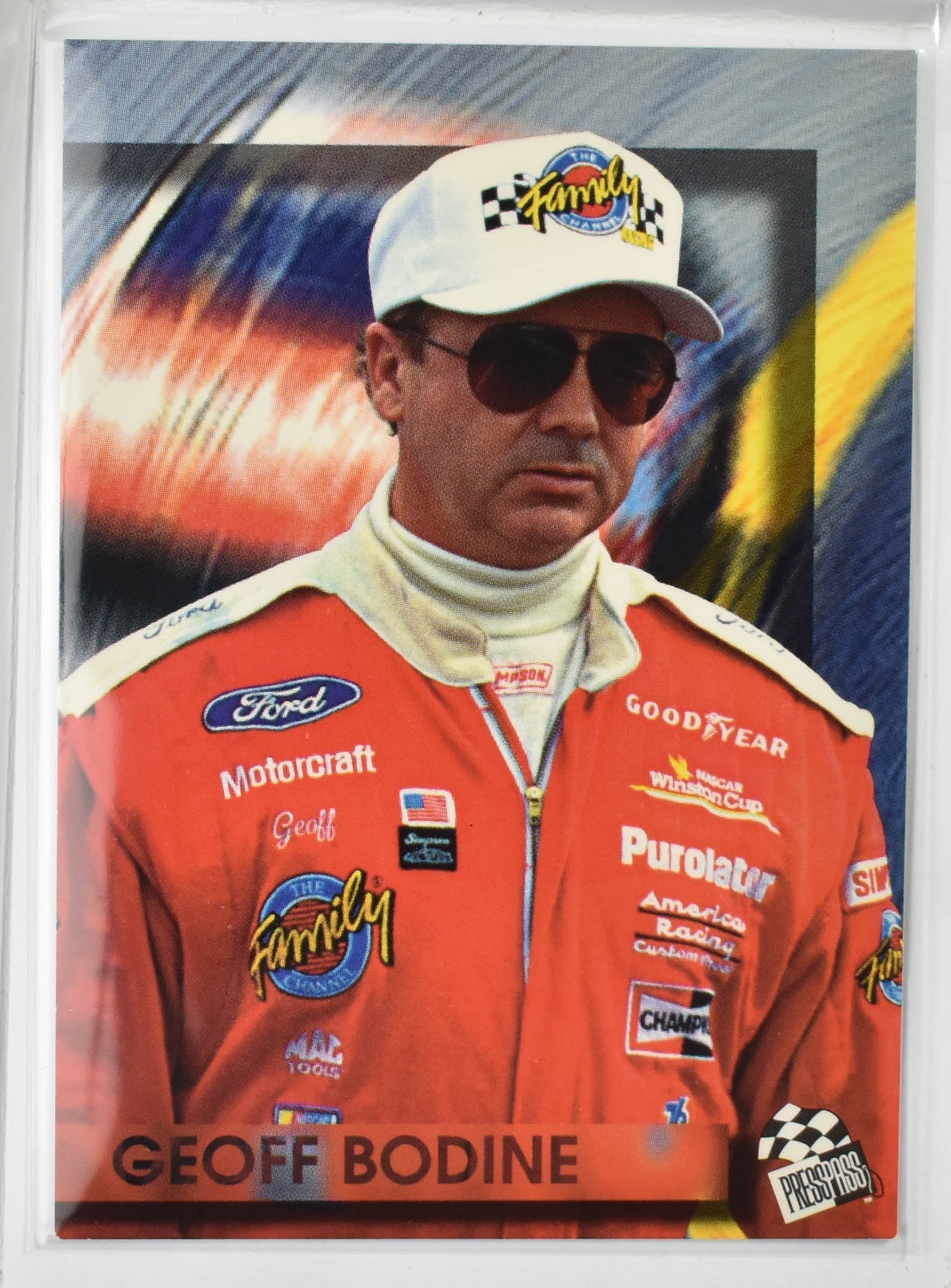 Geoff Badine 2 Press Pass Nascar Card