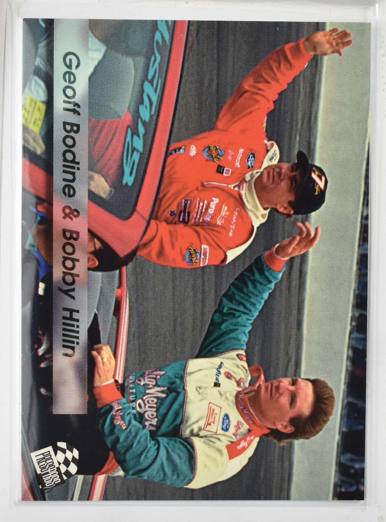 Bobby Hillin and Geoff Bodine 35 Press Pass Nascar Card