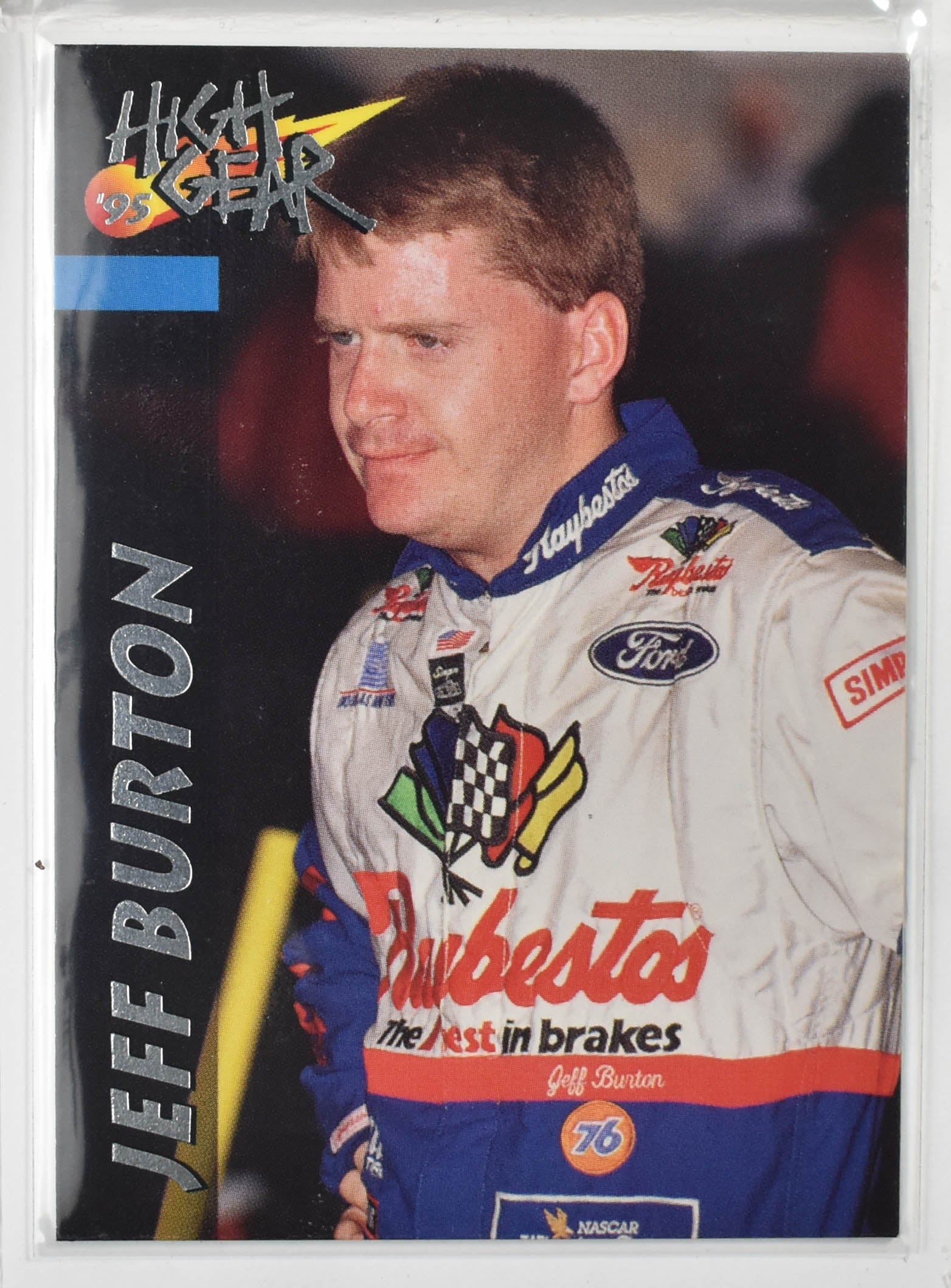 Jeff Burton High Gear 23 Wheels 1995 Nascar Card