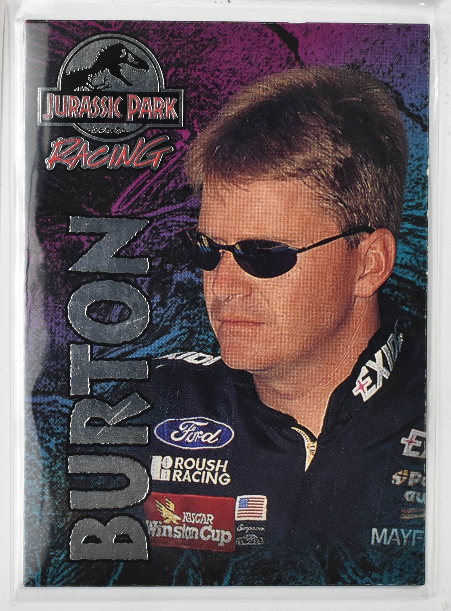 Jeff Burton 8 Jurassic Park Racing 1997 Nascar Card