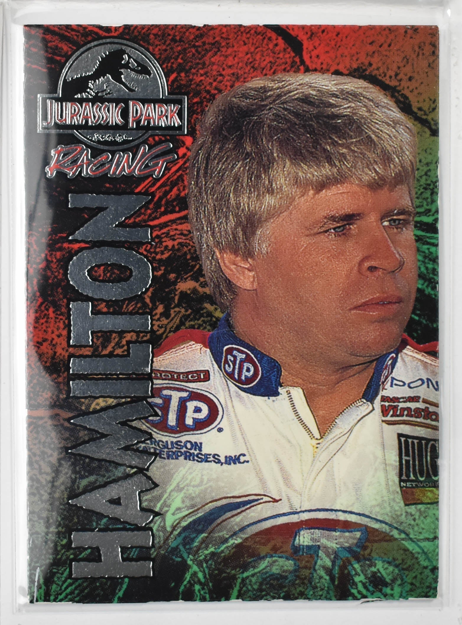 Bobby Hamilton 15 Nascar Card Jurassic Park Racing