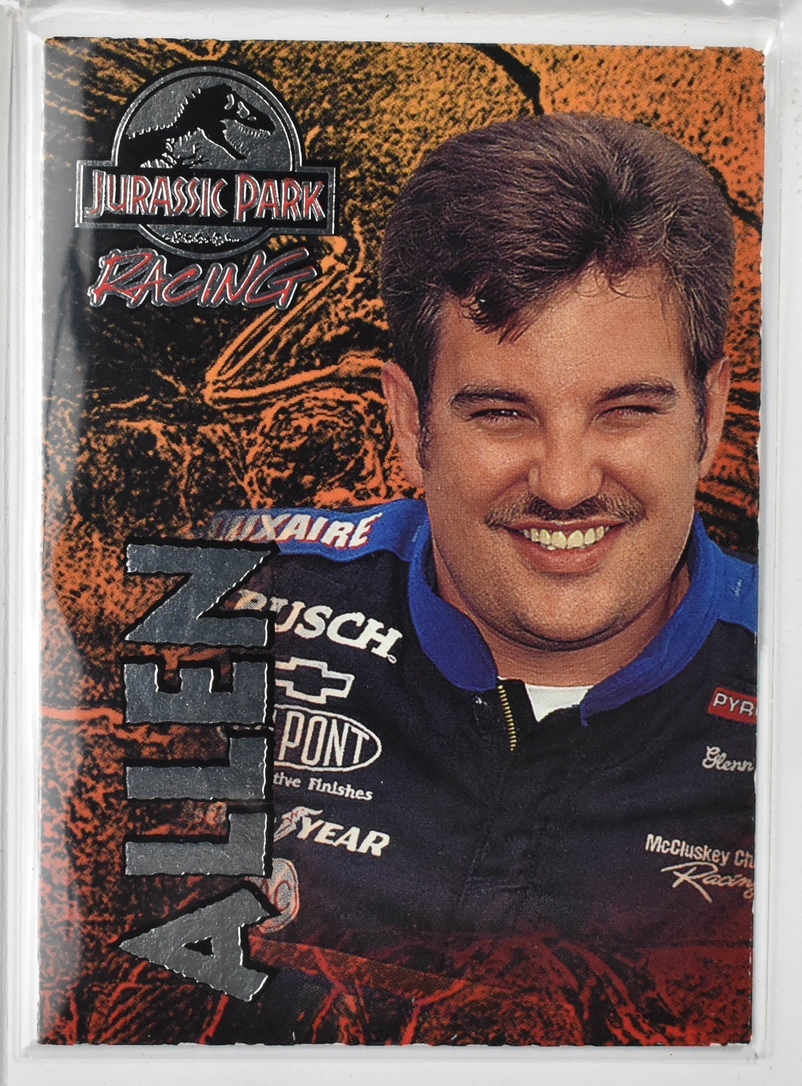 Loy Allen 47 Nascar Card Jurassic Park Racing Nascar Card