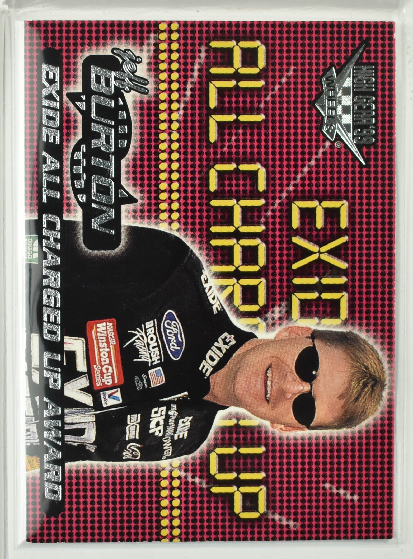 Jeff Burton 51 Wheels Sports Nascar Card All Charged Up Award