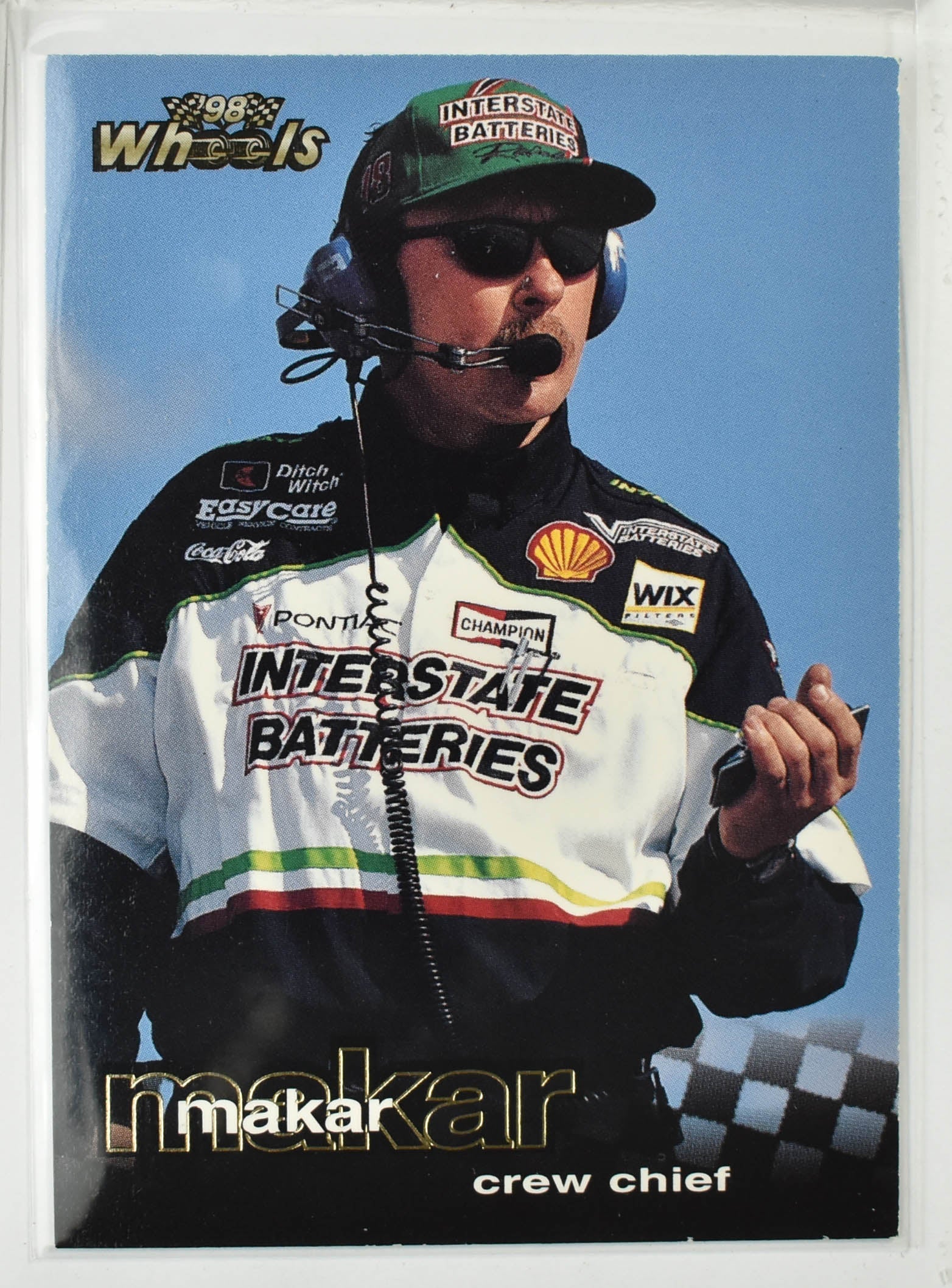 Makar 72 Wheels Sports 1998 Nascar Card