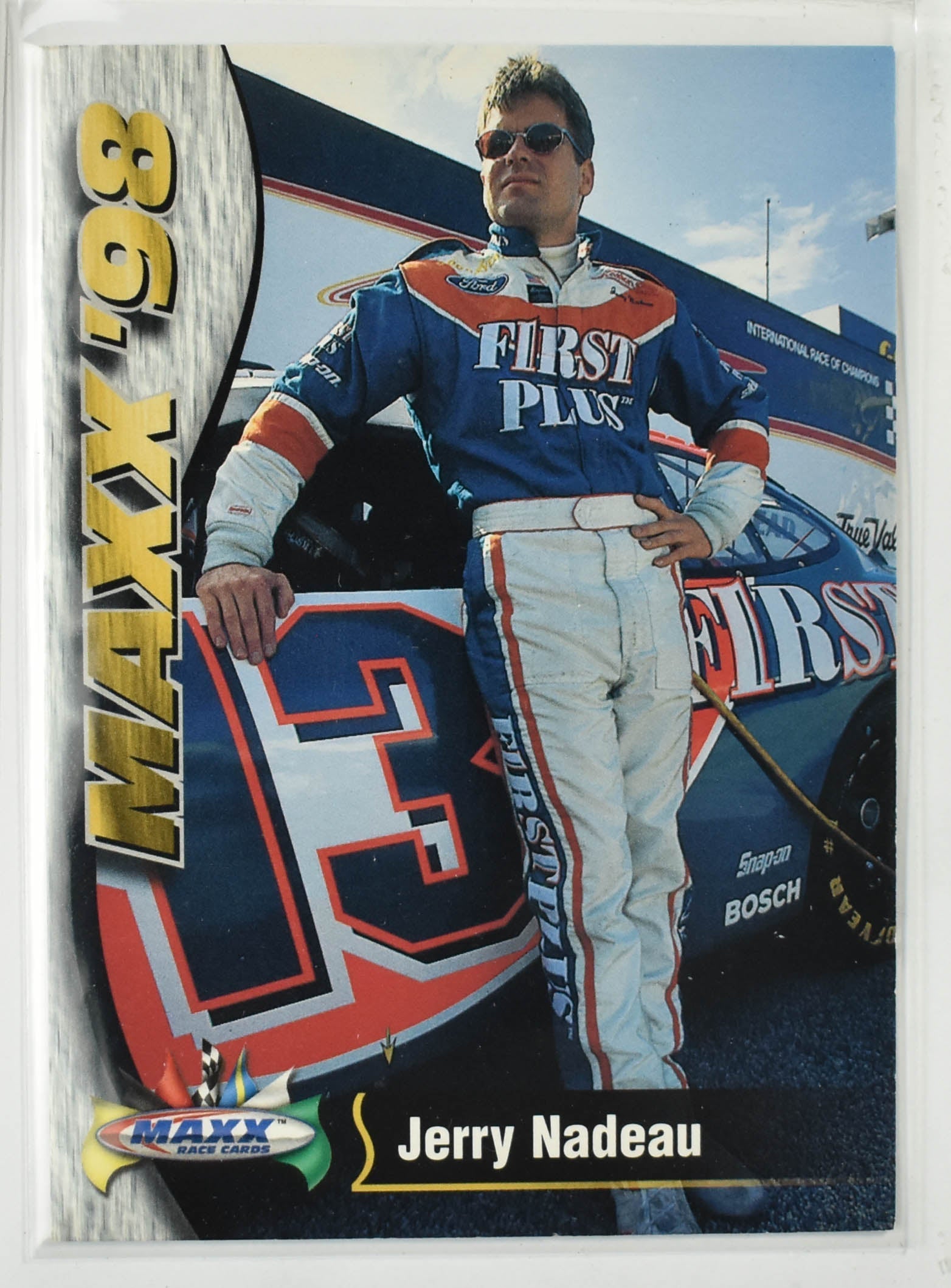 Jerry Nadeau 13 MAXX 1998 Nascar Card