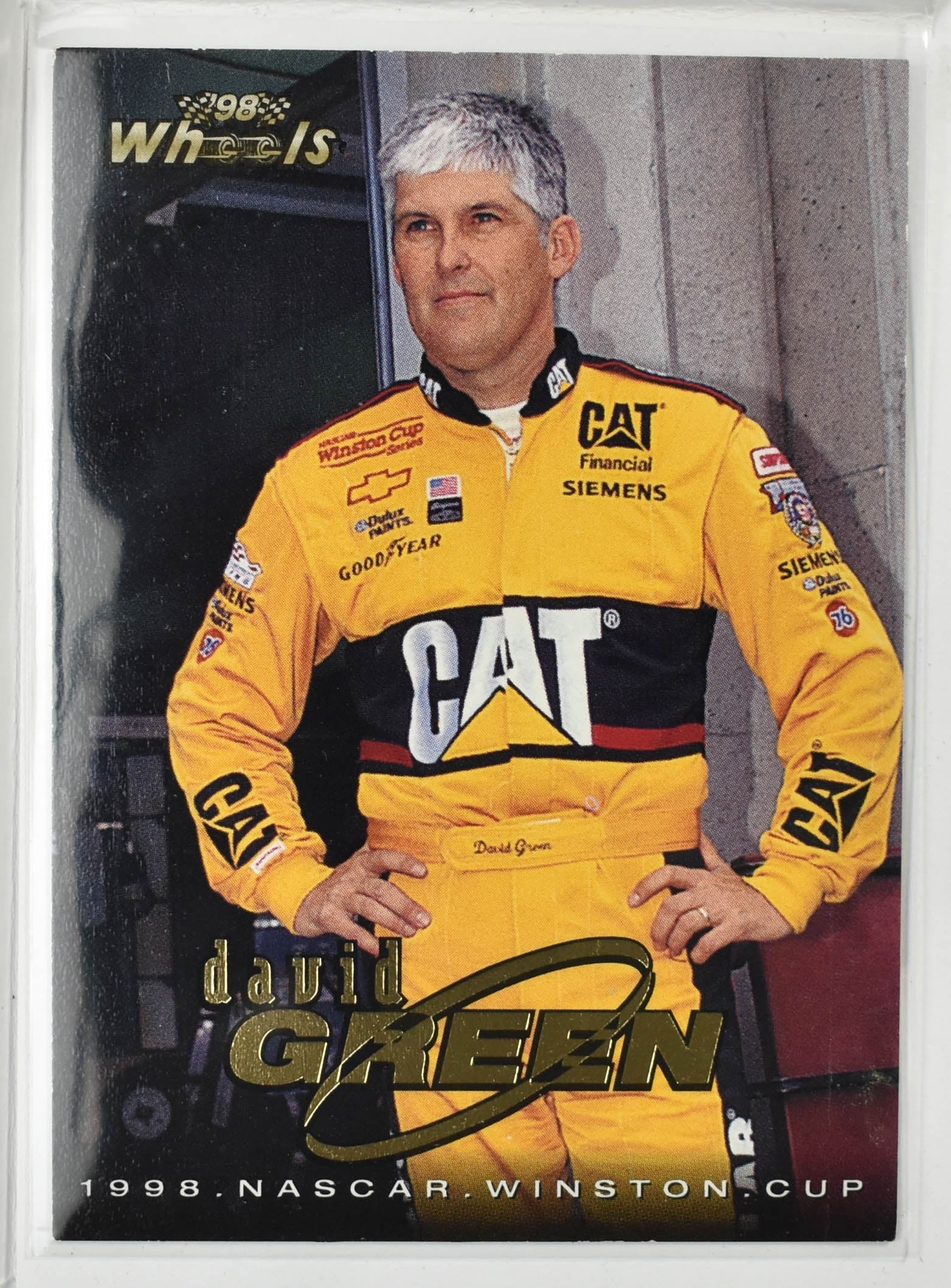 David Green 12 Wheels 1998 Nascar Card