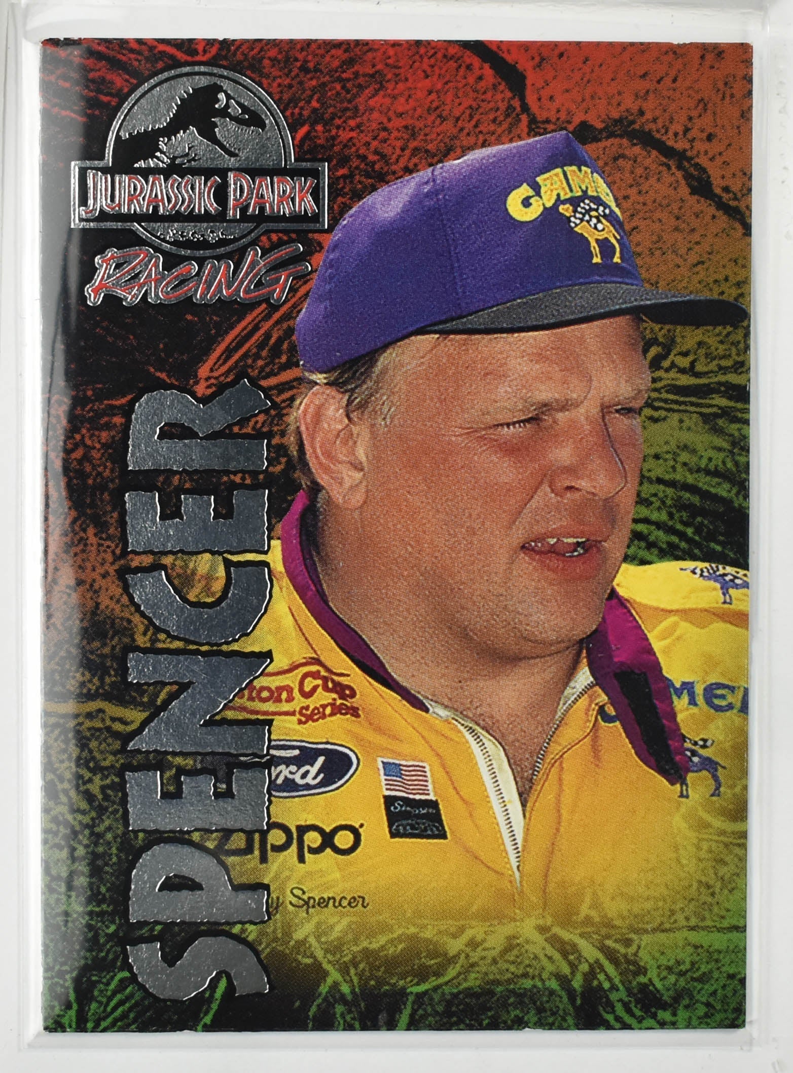 Jimmy Spencer 33 Jurassic Park Racing Wheels Nascar Card