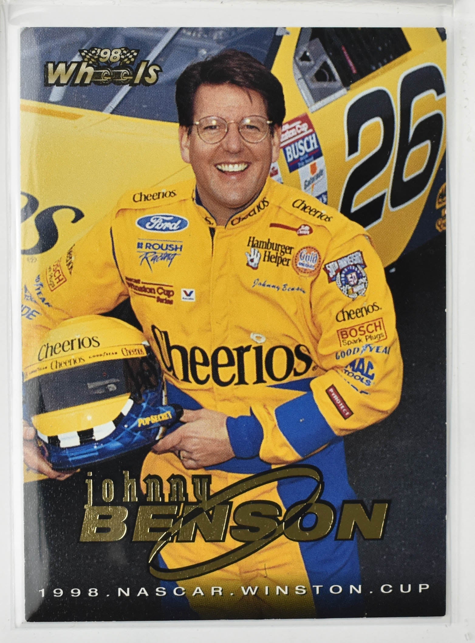 Johnny Benson 2 Wheels 1998 Nascar Card