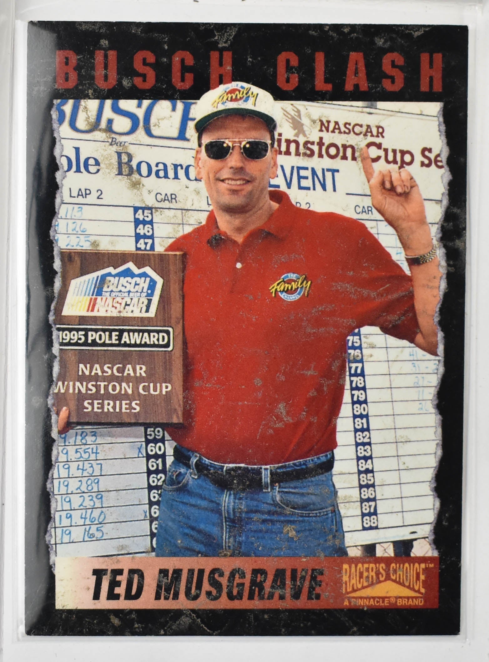 Ted Musgrave 102 Pinnacle Nascar Card