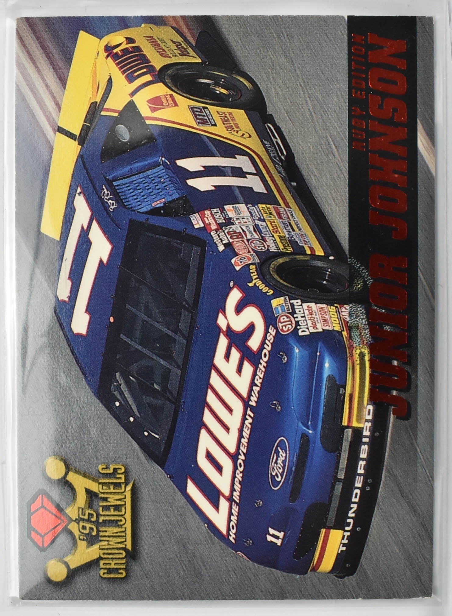 Junior Johnson 45 Wheels 1995 Crown Jewels Nascar Card