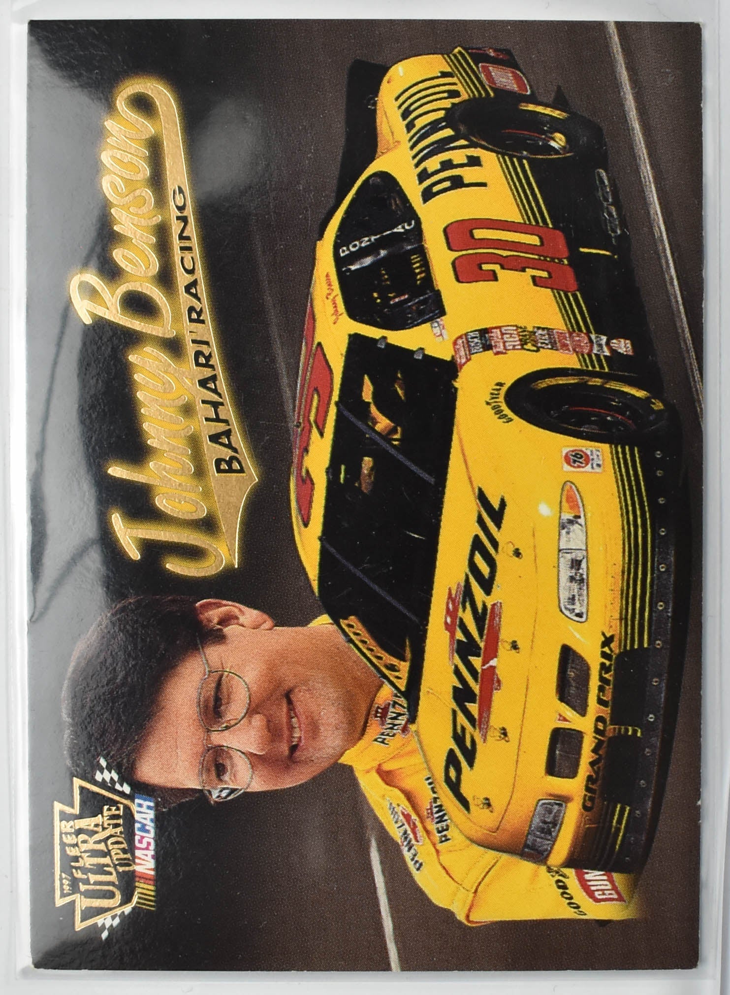 Johnny Benson 18 Fleer 1997 Nascar Card