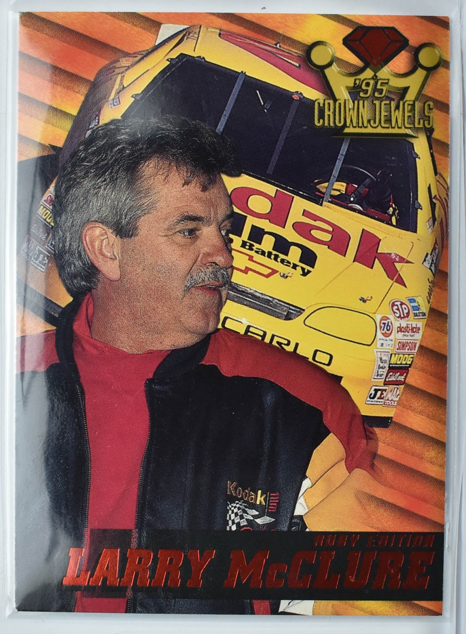 Larry McClure 28 Crown Jewels Nascar Card