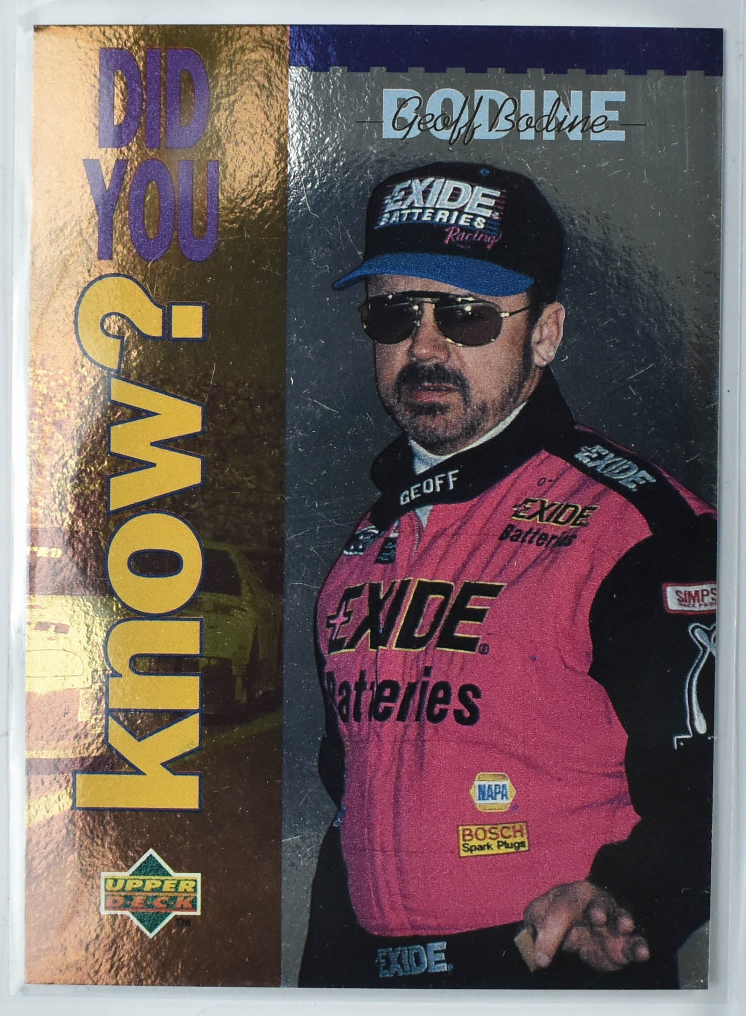 Geoff Badine 166 Upper Deck Nascar Card