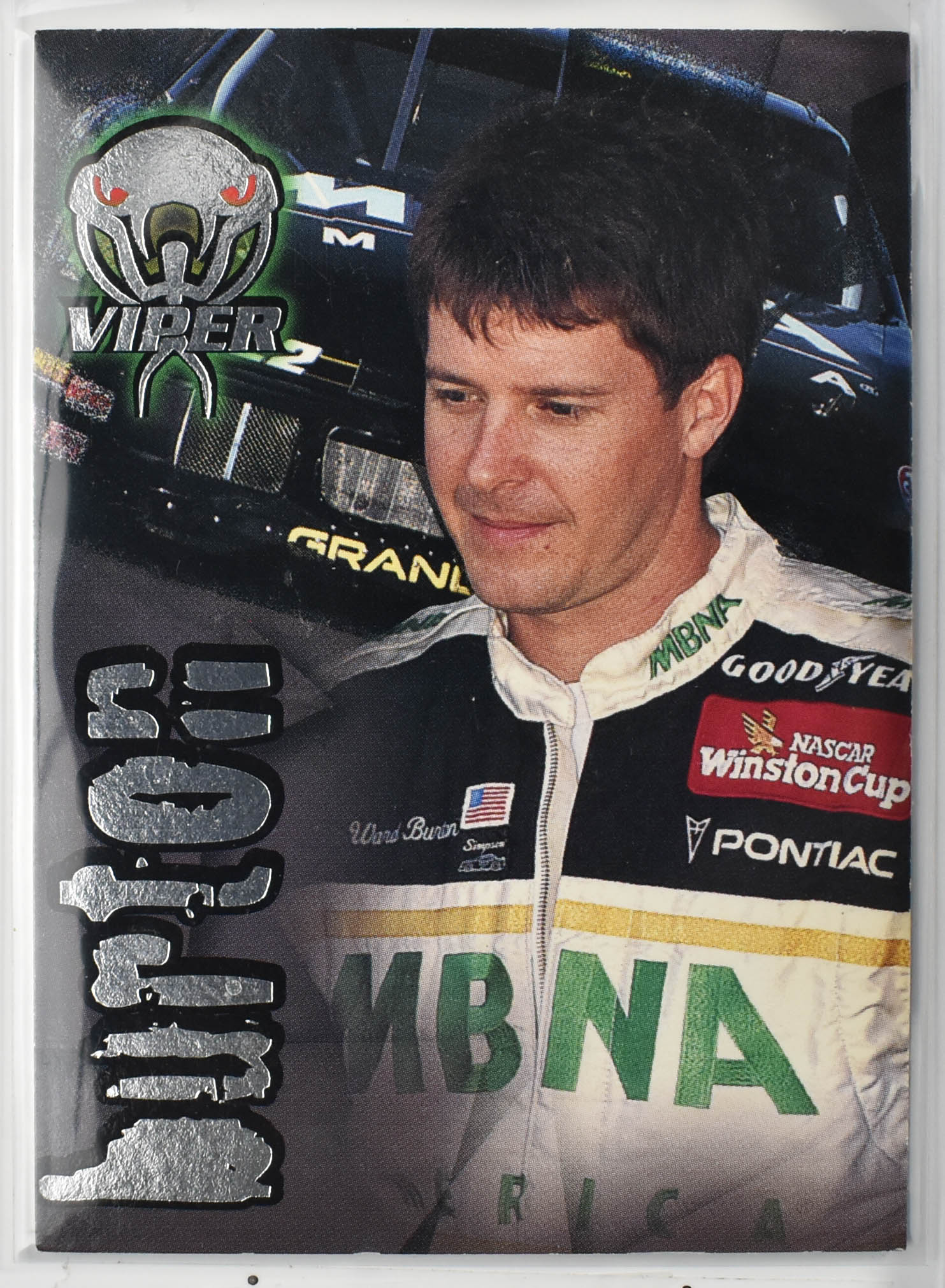 Ward Burton 9 Viper Wheels Sports Nascar Card