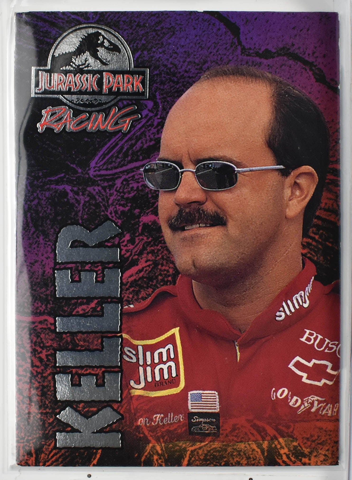 Keller 43 Jurassic Park Racing Wheels Nascar Card