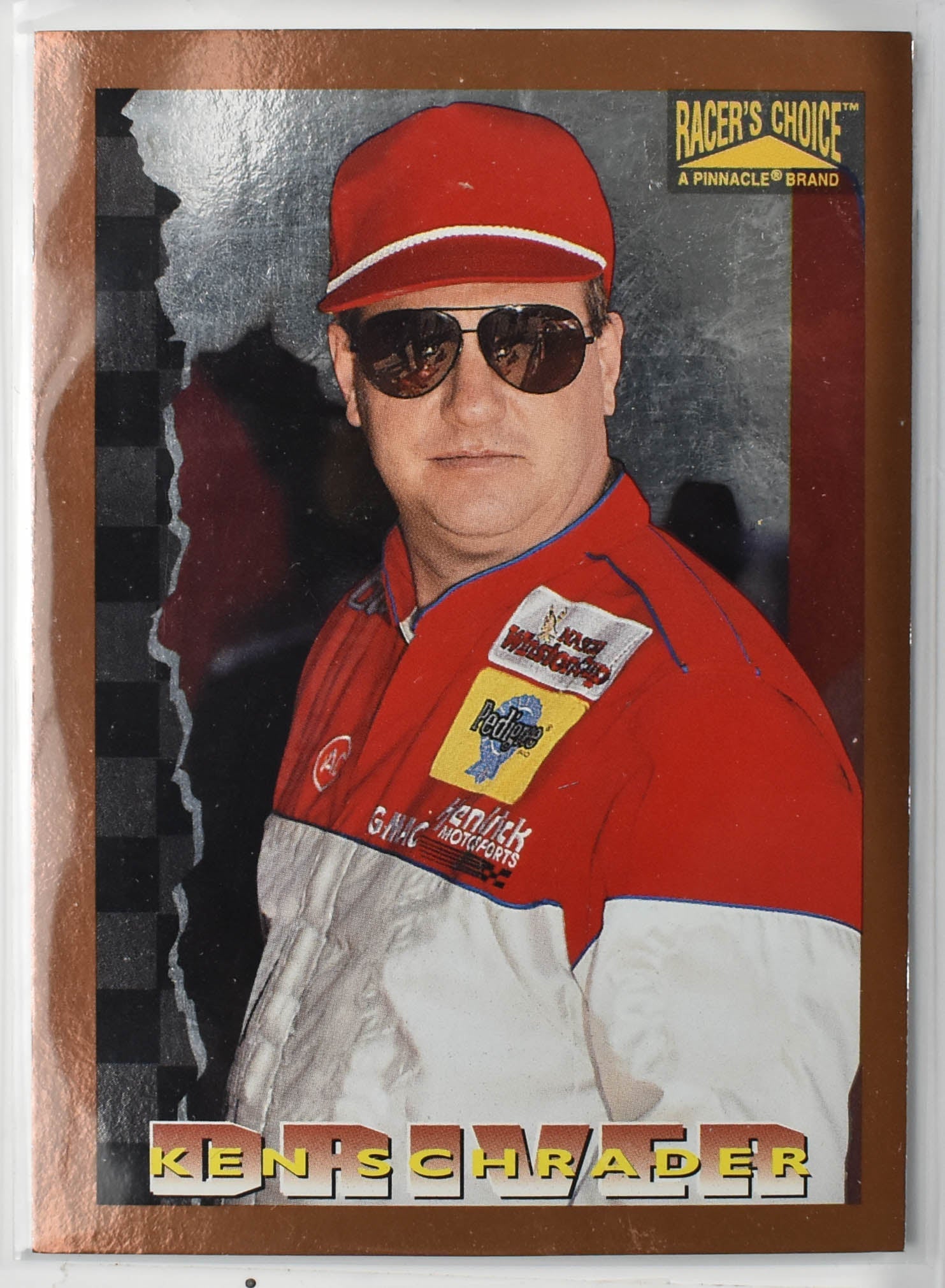 Ken Schrader 18 Pinnacle Nascar Card