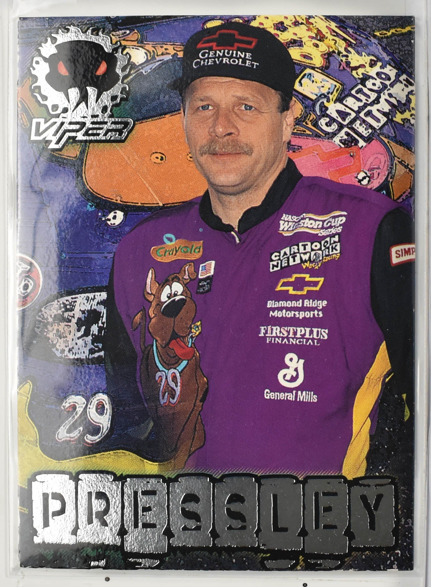 Robert Pressley 20 Viper 1997 Nascar Card