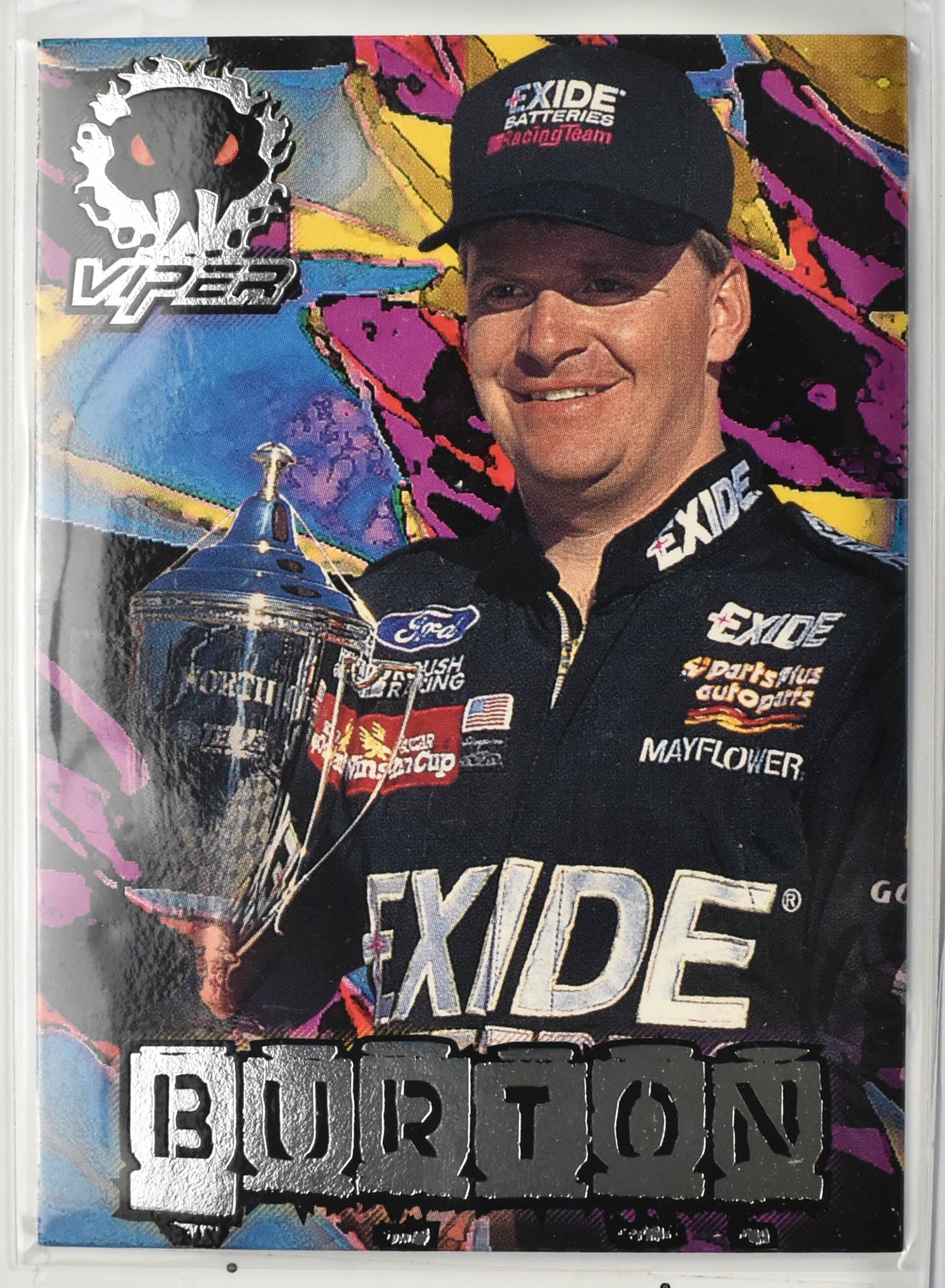 Jeff Burton 54 Wheels 1997 Nascar Card