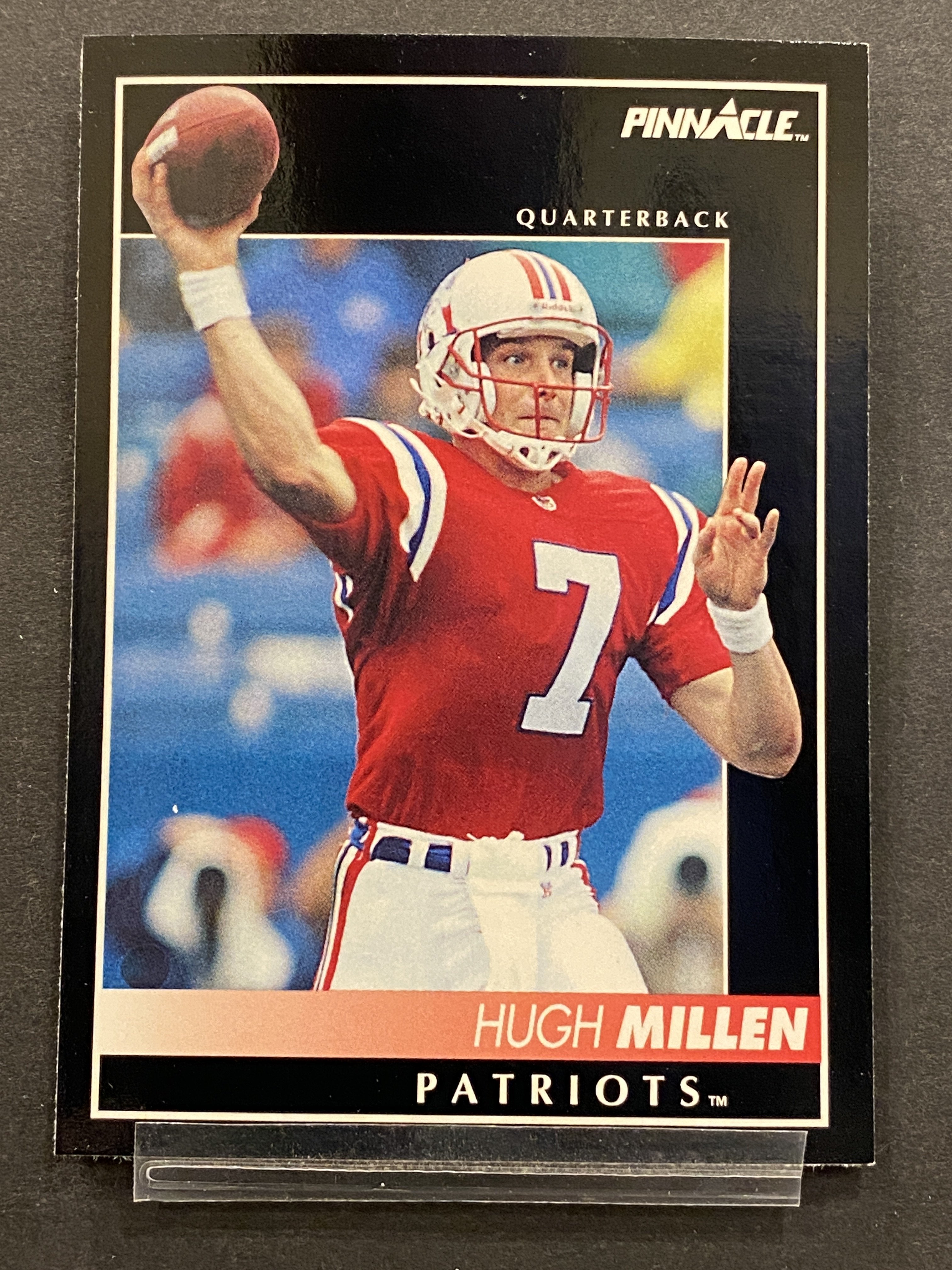 Hugh Millen 31 Pinnacle Football Card 1992 Score New England Patriots