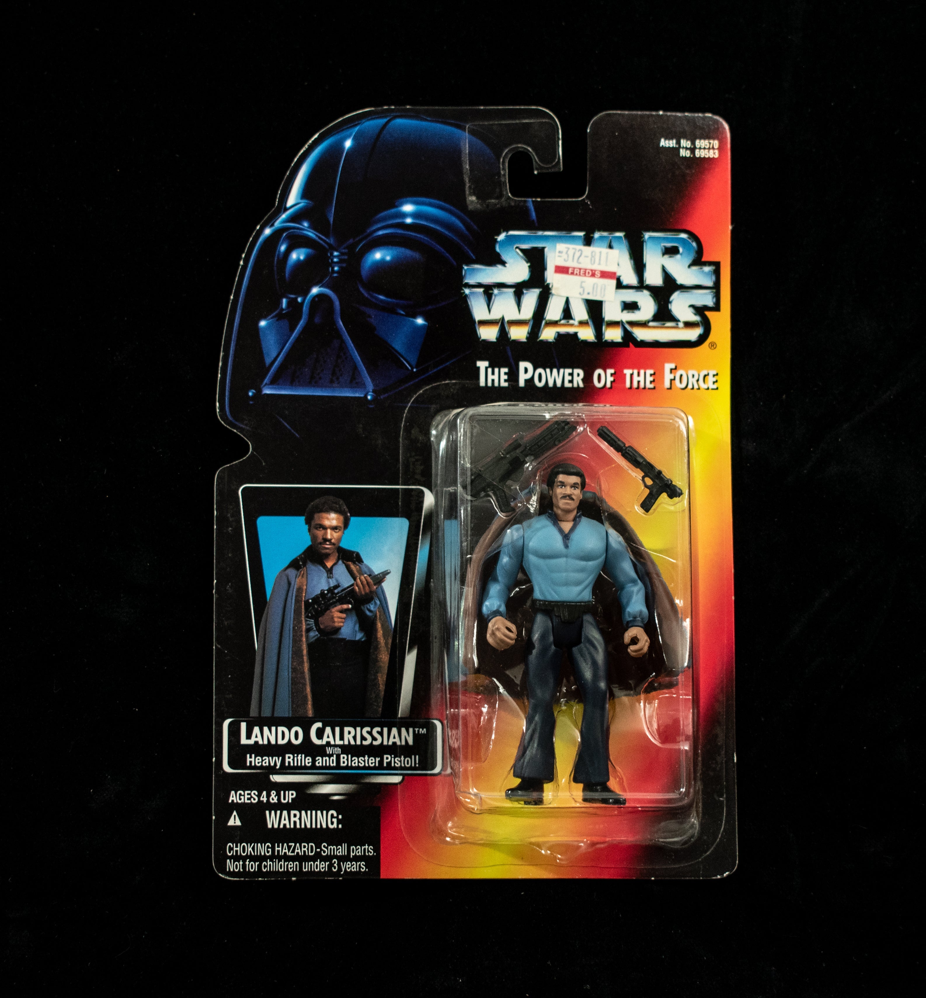 Star Wars Power Of the Force Orange Card Lando Kenner 1995