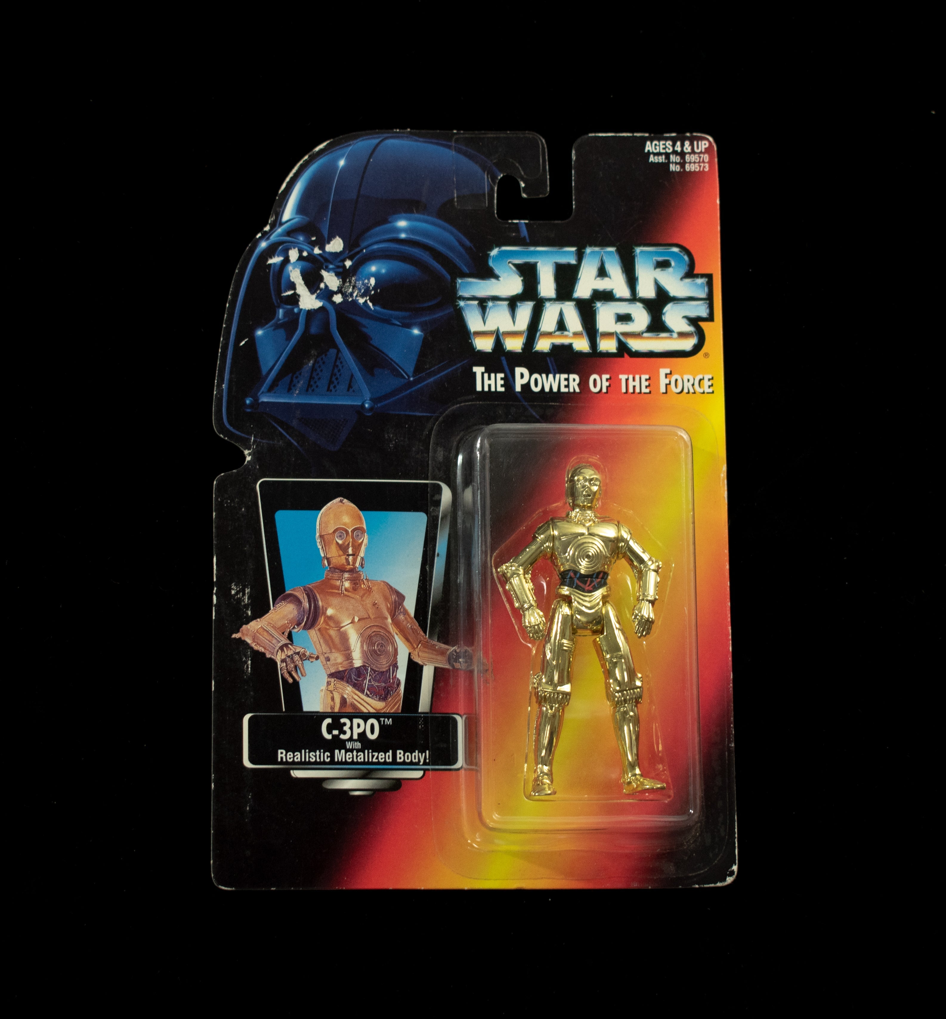 Star Wars Power of the force orange card 1995 C-3PO Kenner 1995