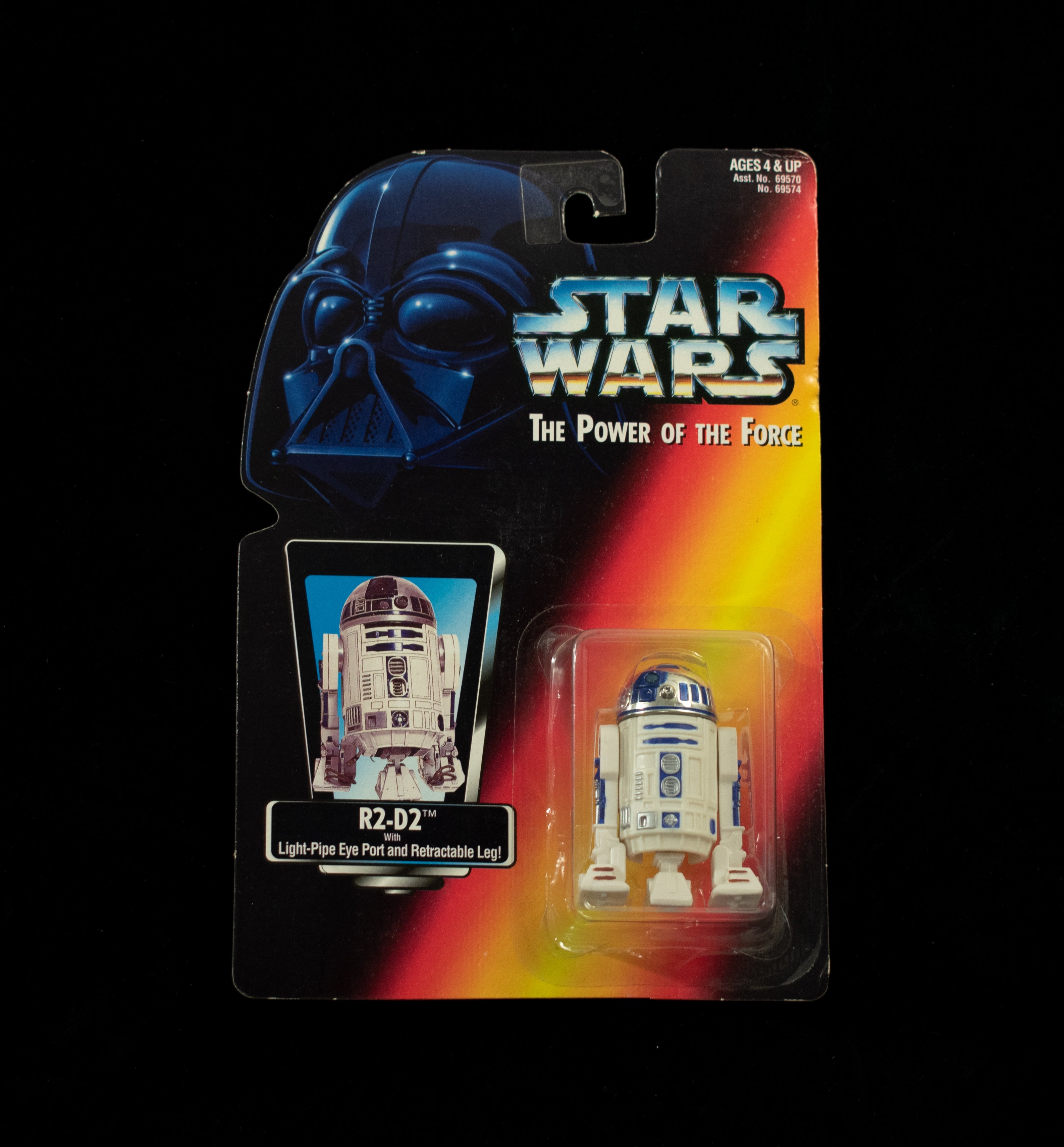 Star Wars Power Of the Force Orange Card R2-D2 Mint Kenner 1995